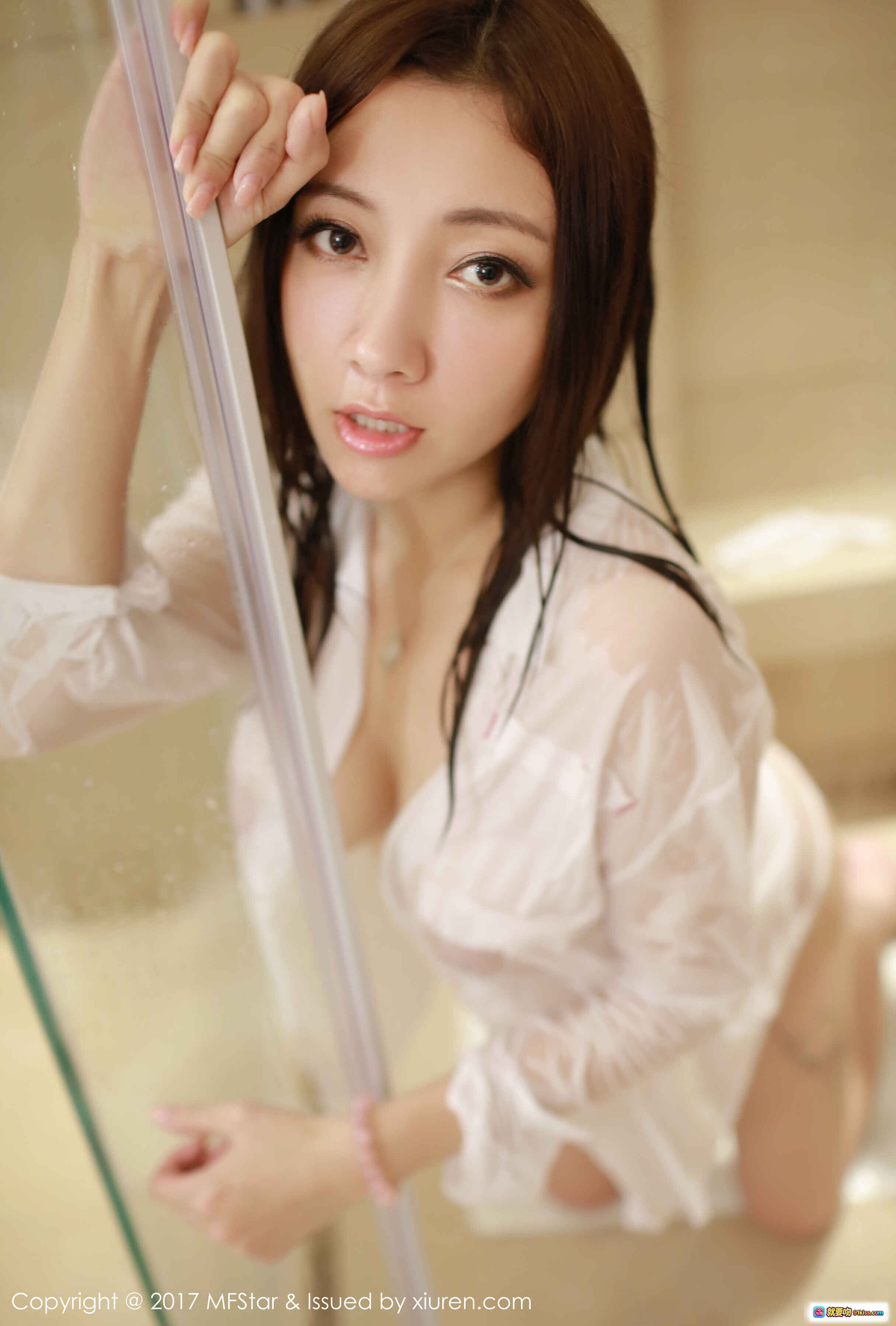 图片[6] - 果儿Victoria浴室湿身诱惑写真 | MFStar模范学院Vol.086 | 透明白衬衫淋浴美臀特写 | 2017年高清私房摄影 - 就要吻