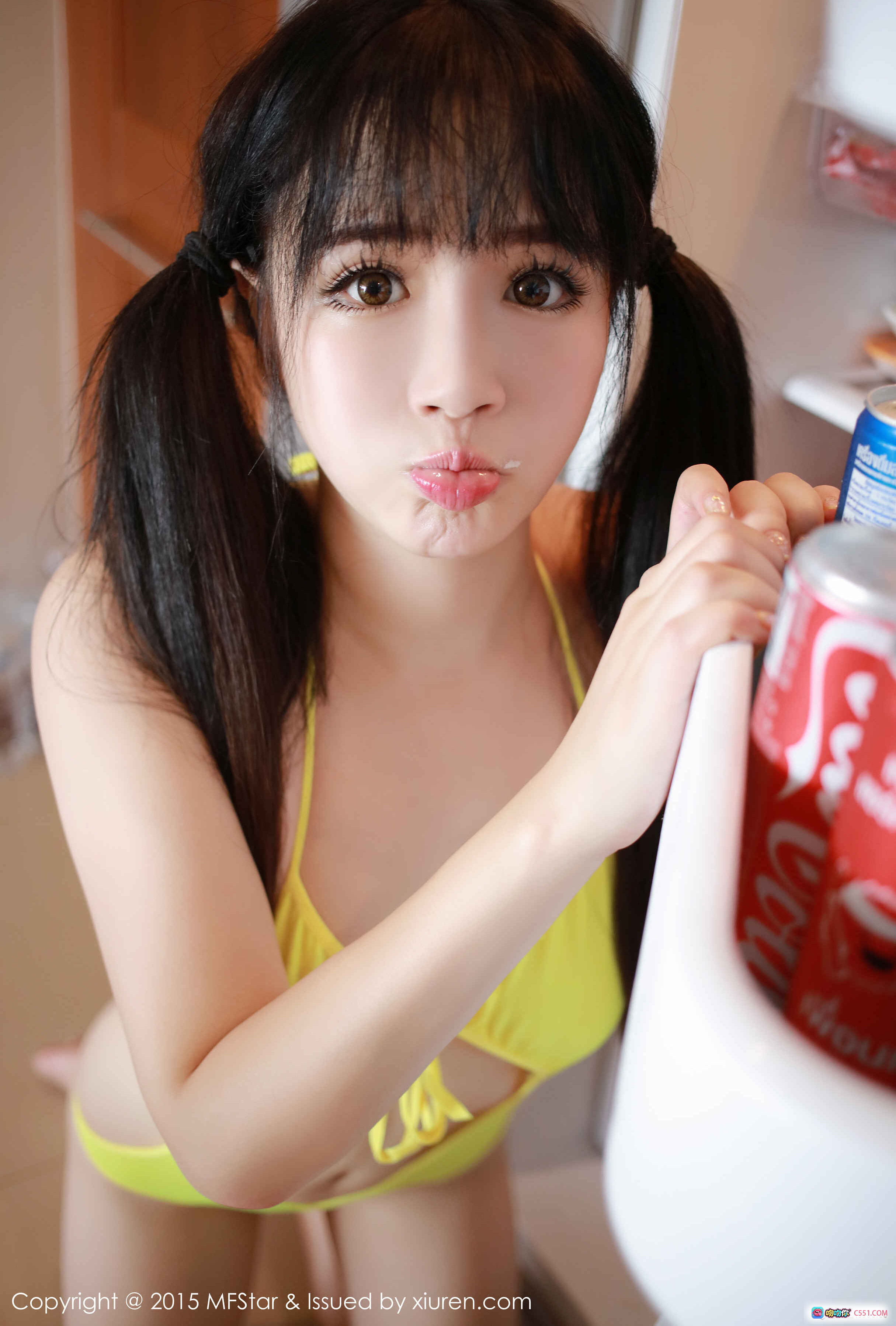 图片[9] - 徐cake苏梅旅拍写真 | MFStar模范学院Vol.036白色女仆装双马尾少女床照清新性感私房美图 - 就要吻