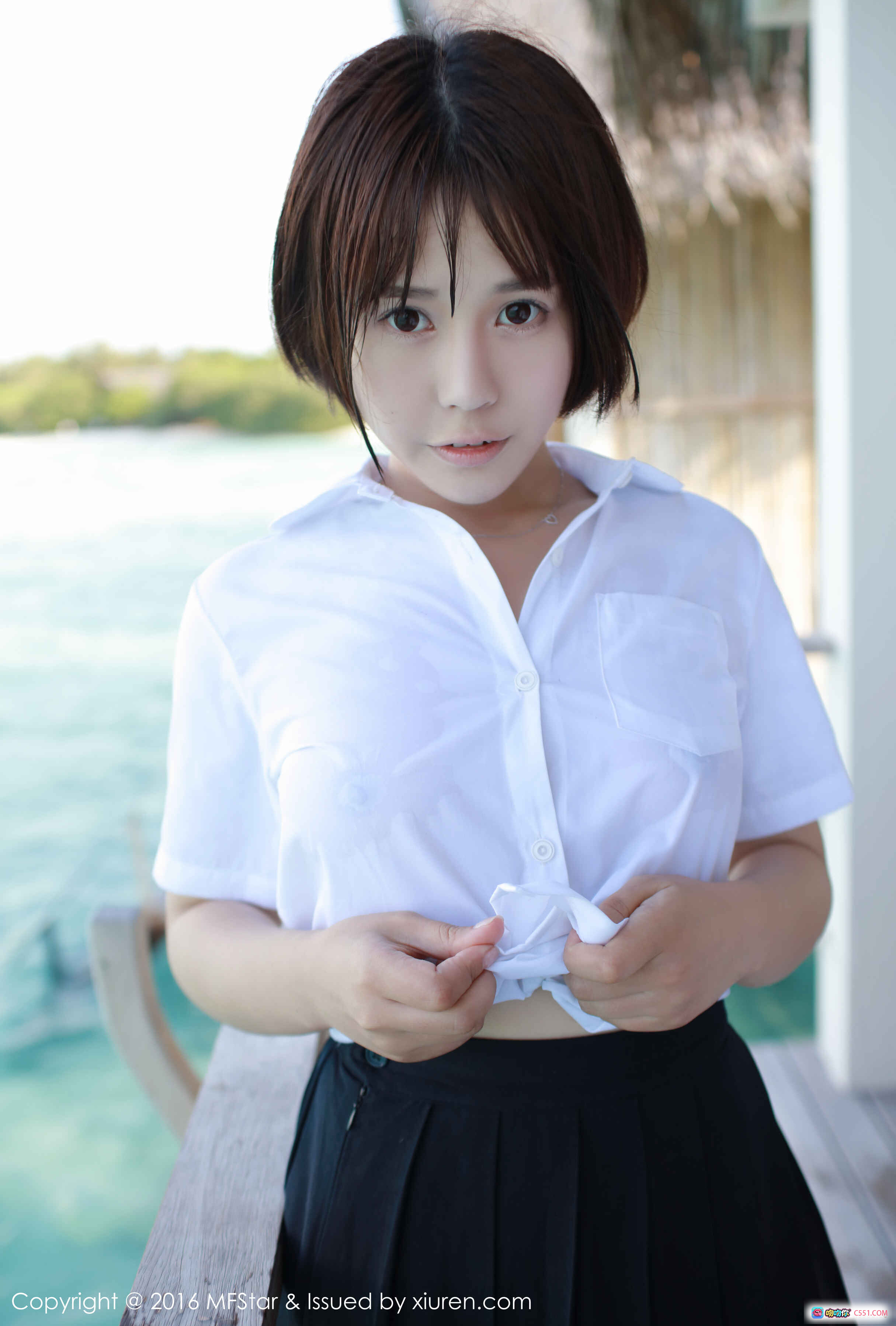 图片[7] - MFStar模范学院Evelyn艾莉沙滩比基尼写真 2016 Vol.057 短发少女纹身性感泳装50P高清图集 - 就要吻