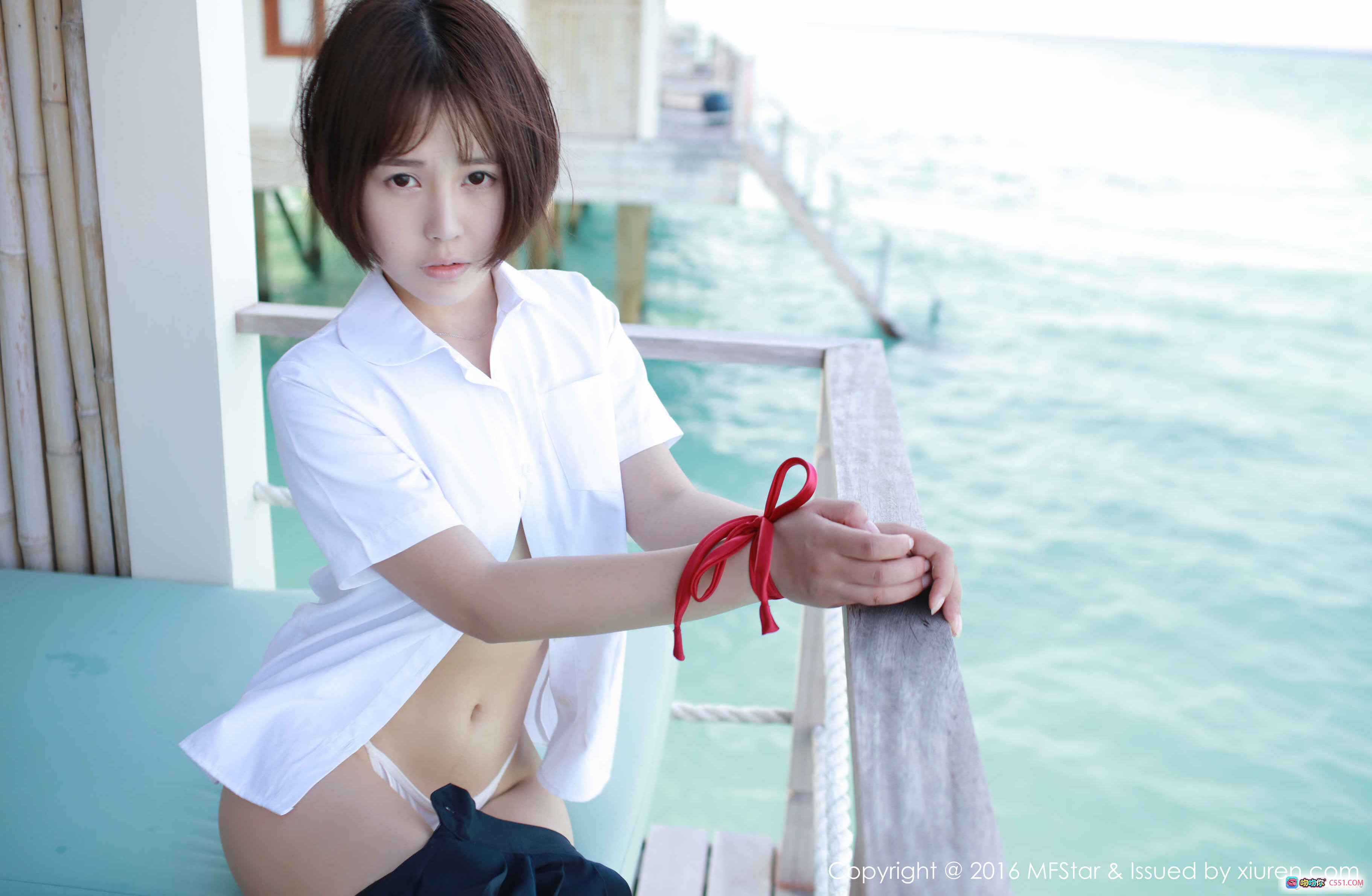 图片[4] - MFStar模范学院Evelyn艾莉沙滩比基尼写真 2016 Vol.057 短发少女纹身性感泳装50P高清图集 - 就要吻