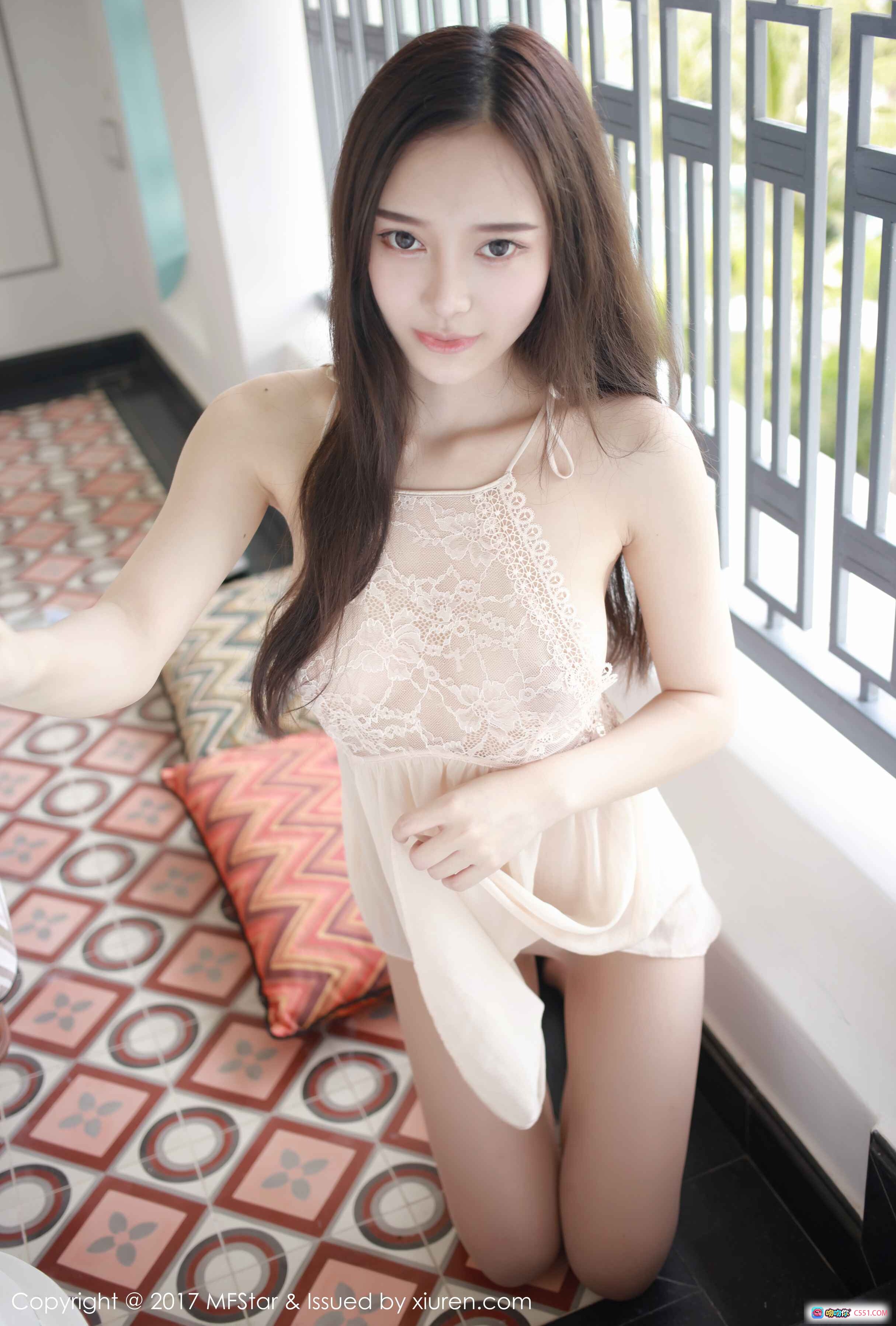 图片[10] - 唐琪儿MFStar模范学院2017.07.25 Vol.101蕾丝吊带睡衣私房写真高清美图 - 就要吻