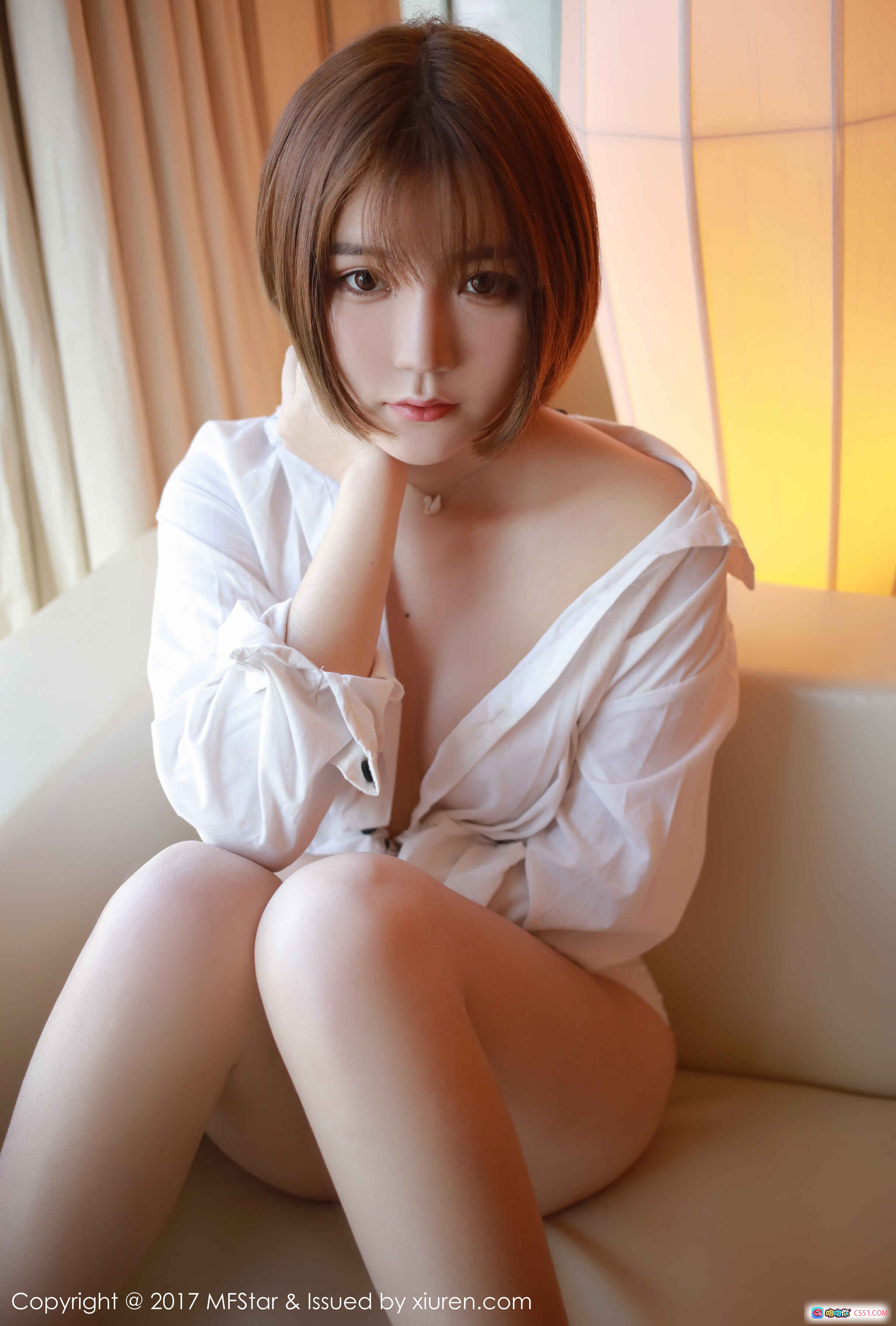 图片[4] - MFStar模范学院Vol.089冷不丁白衬衫短发美女室内写真52P高清图集 - 就要吻