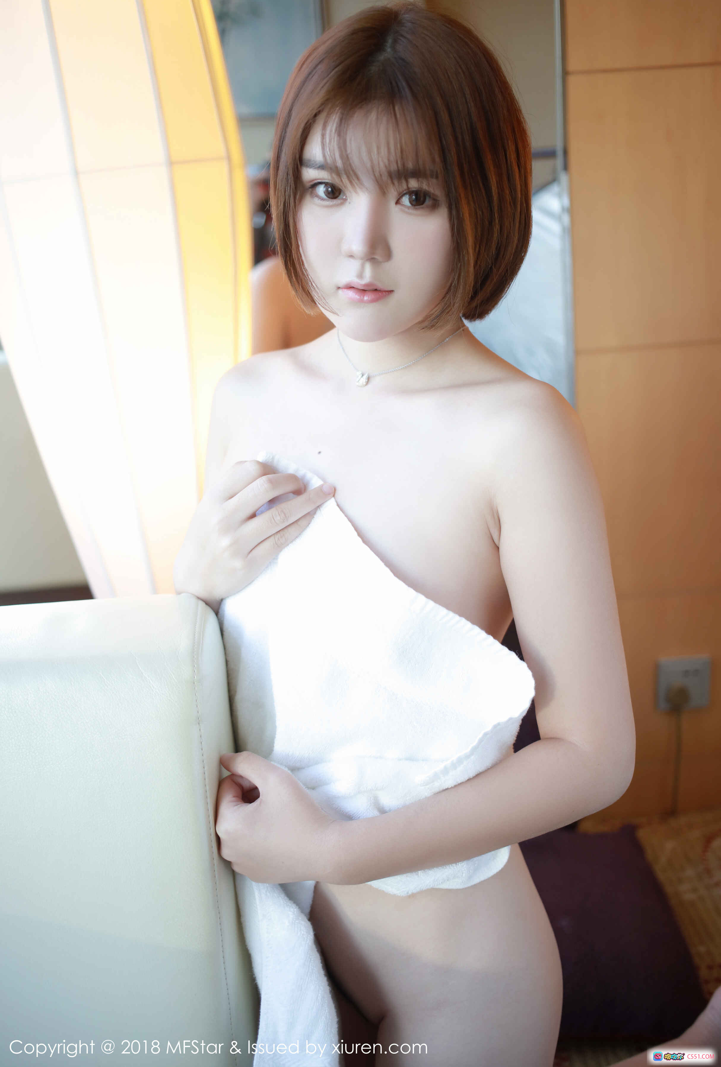 图片[6] - MFStar模范学院2018.09.21 Vol.149冷不丁写真 甜美短发少女浴室白 towel 遮羞 无码高清私房照 - 就要吻