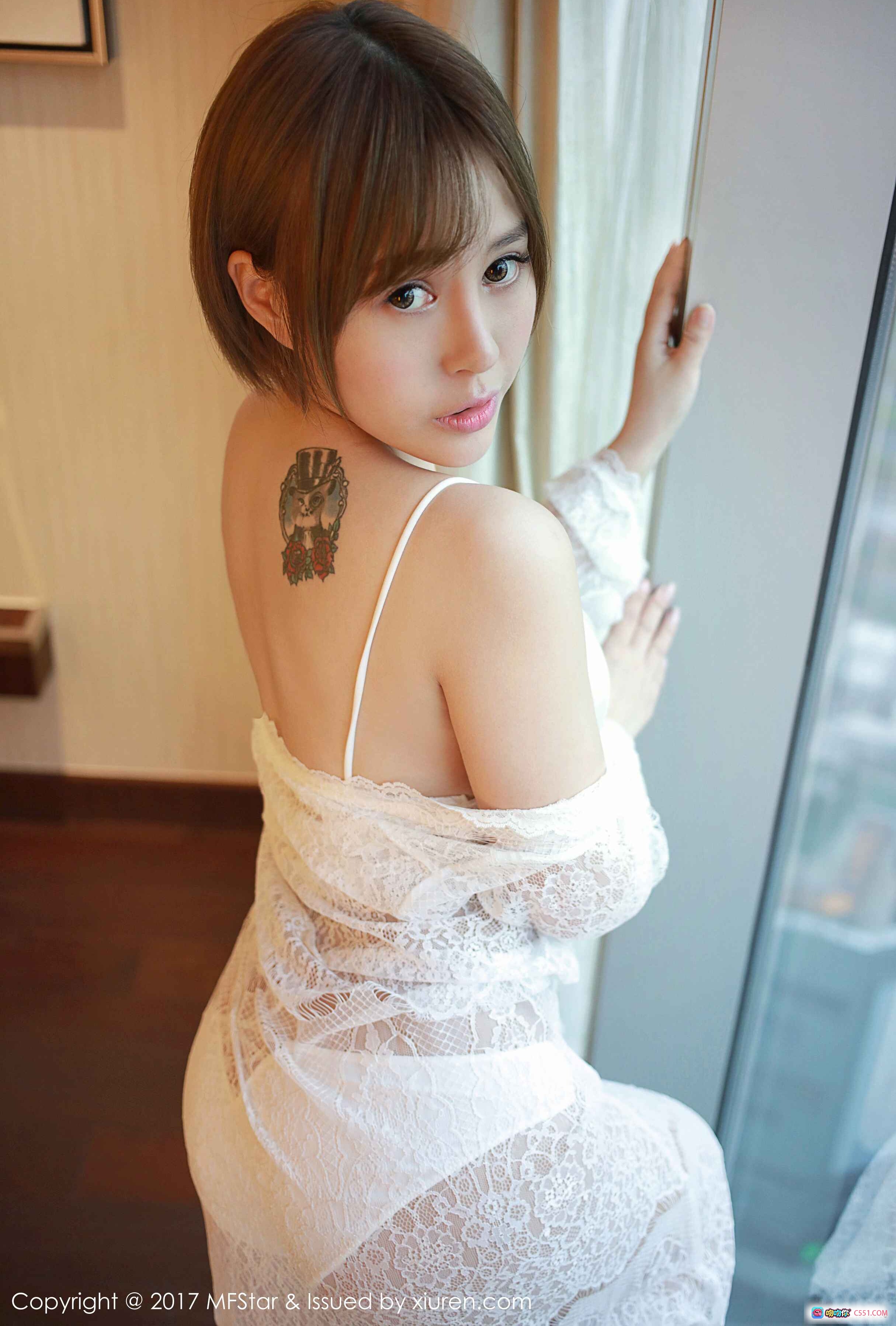 图片[7] - Evelyn艾莉白色蕾丝睡衣写真 | MFStar模范学院Vol.099 | 2017年6月26日高清私房美图 - 就要吻