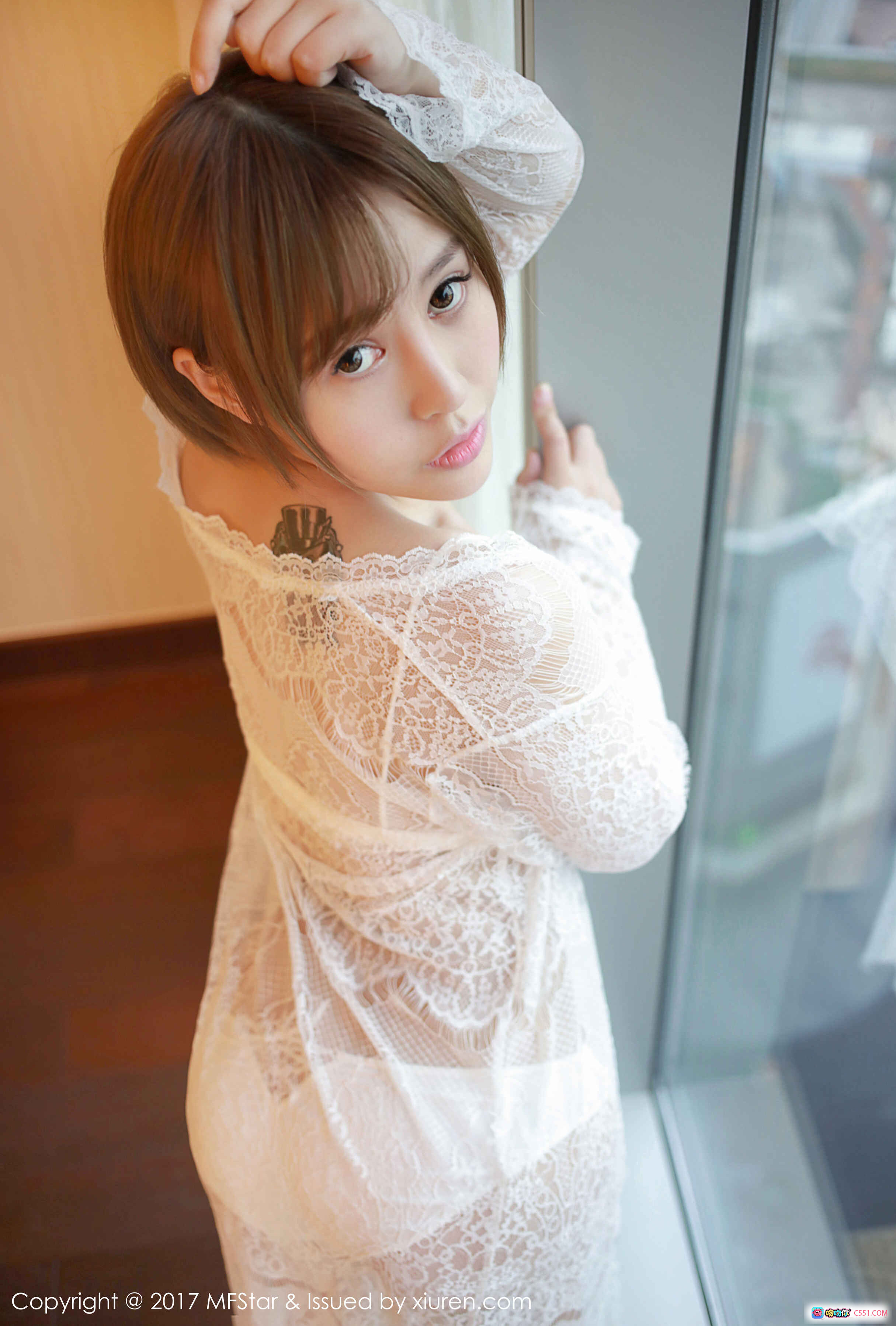 图片[6] - Evelyn艾莉白色蕾丝睡衣写真 | MFStar模范学院Vol.099 | 2017年6月26日高清私房美图 - 就要吻