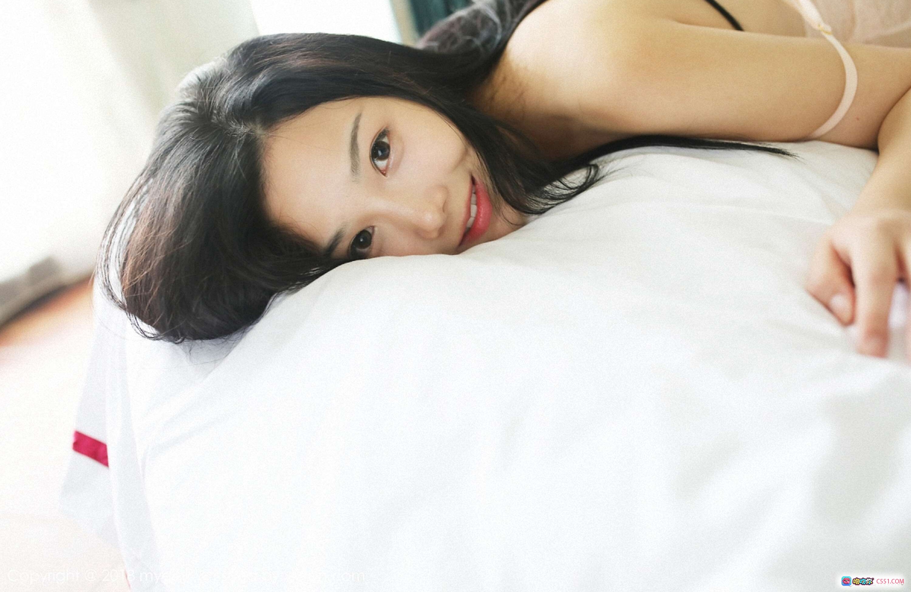 图片[9] - 徐微微mia粉色蕾丝内衣写真 | MyGirl美媛馆2018.07.19 Vol.294 | 甜美私房床照高清图集 - 就要吻