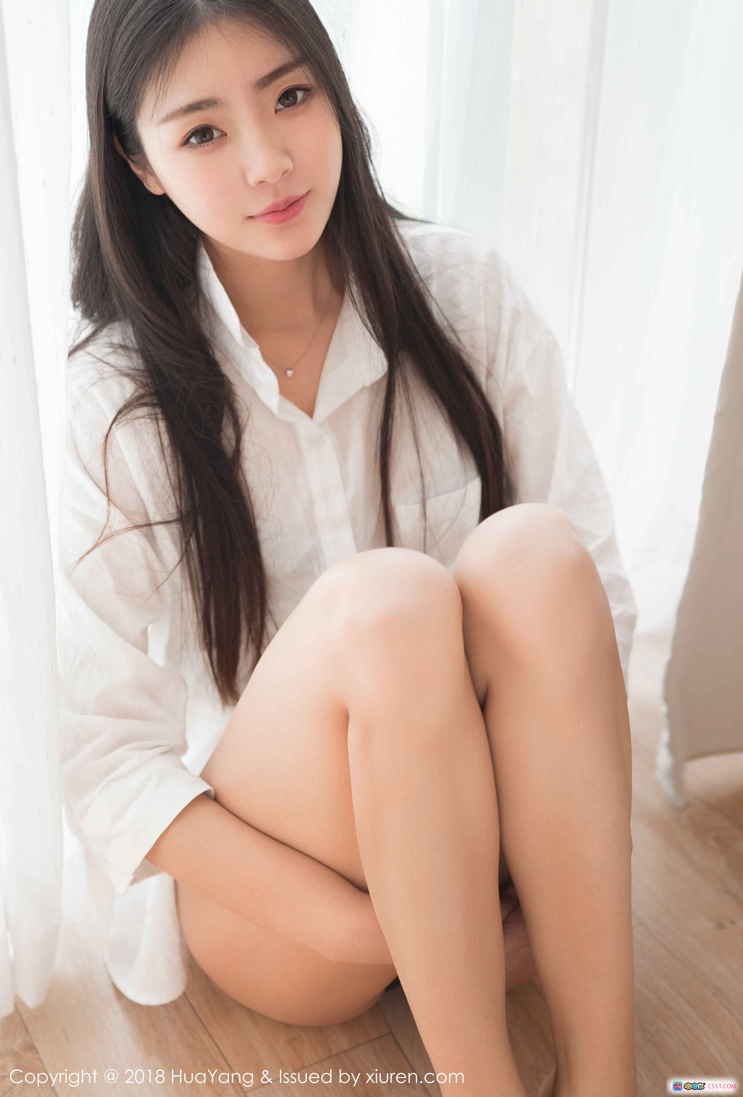 图片[7] - HuaYang花漾2018.01.23 Vol.027 可樂Vicky 白衬衫床照 清新自然 长发美女 室内写真 30P73MB - 就要吻