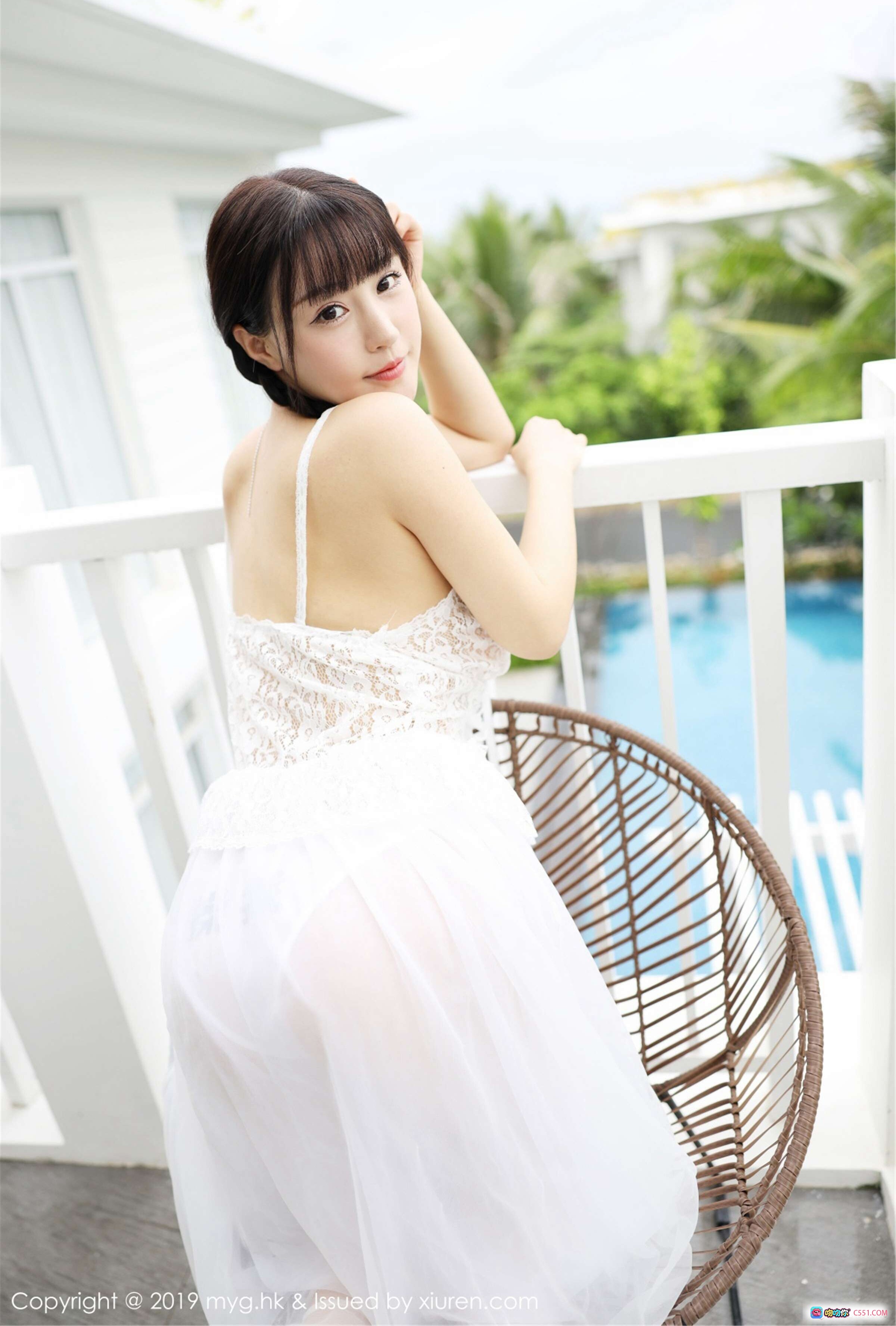 图片[10] - MyGirl美媛馆朱可儿白色蕾丝内衣写真 Vol.360 花朵主题清新性感私房照 2019年6月6日发布 - 就要吻