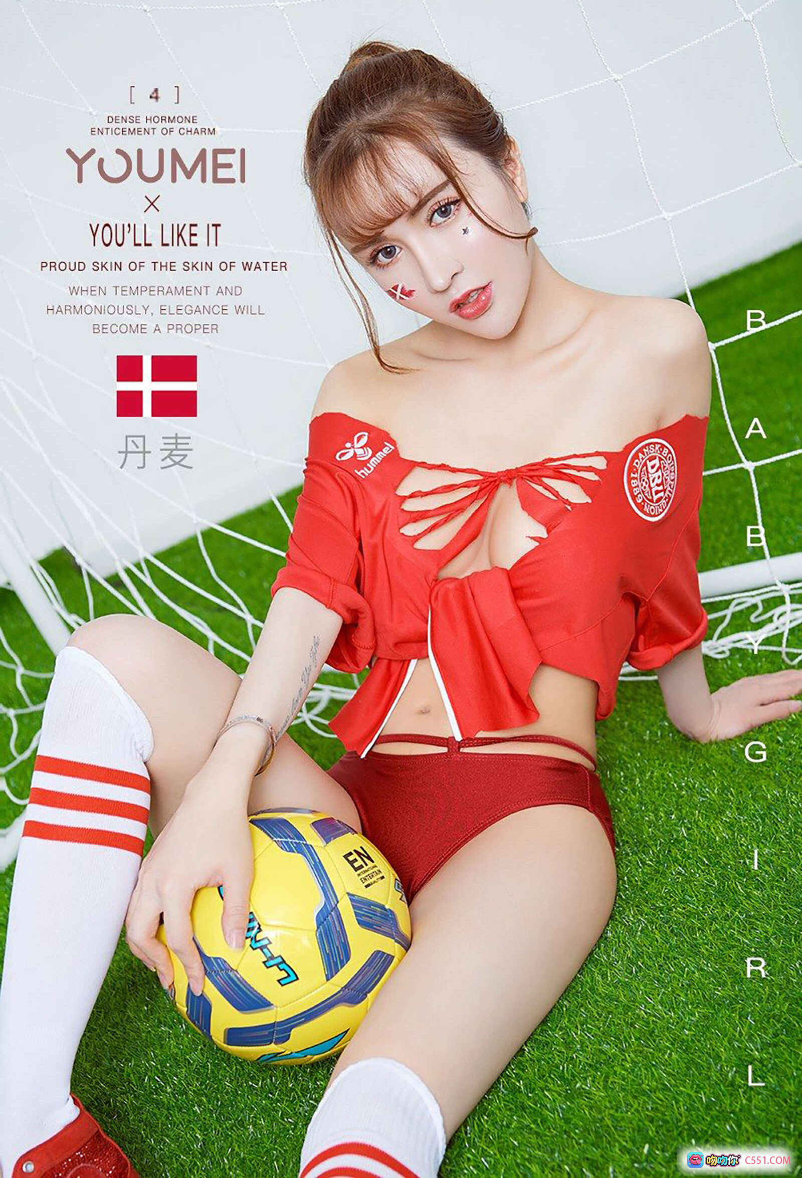 图片[7] - YouMei尤美2018.06.26 VOL.029球场童话大萱萱红装足球写真性感美腿白袜红鞋19+高清图集 - 就要吻