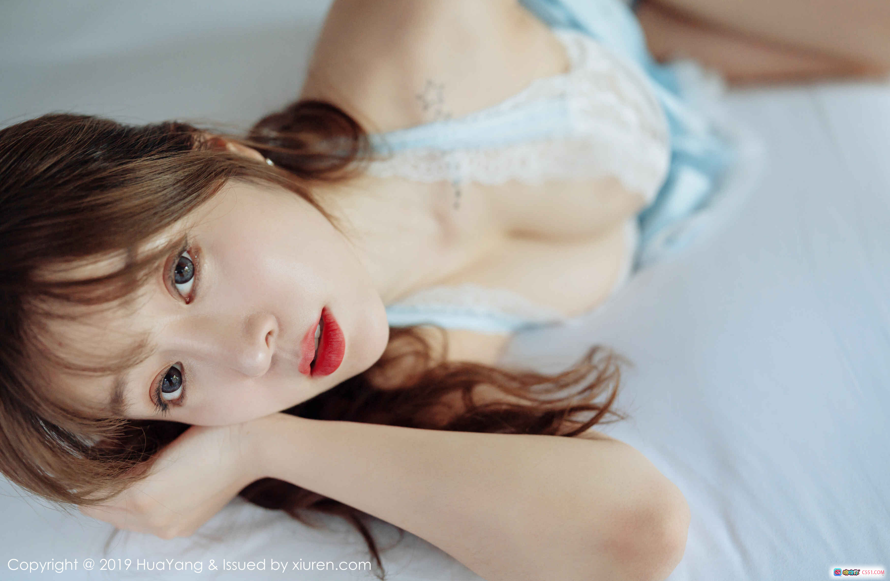 图片[6] - 王雨纯性感写真 | 花漾Vol.185 | 蓝色蕾丝内衣 | 床上诱惑姿势 | 高清私房美图 - 就要吻