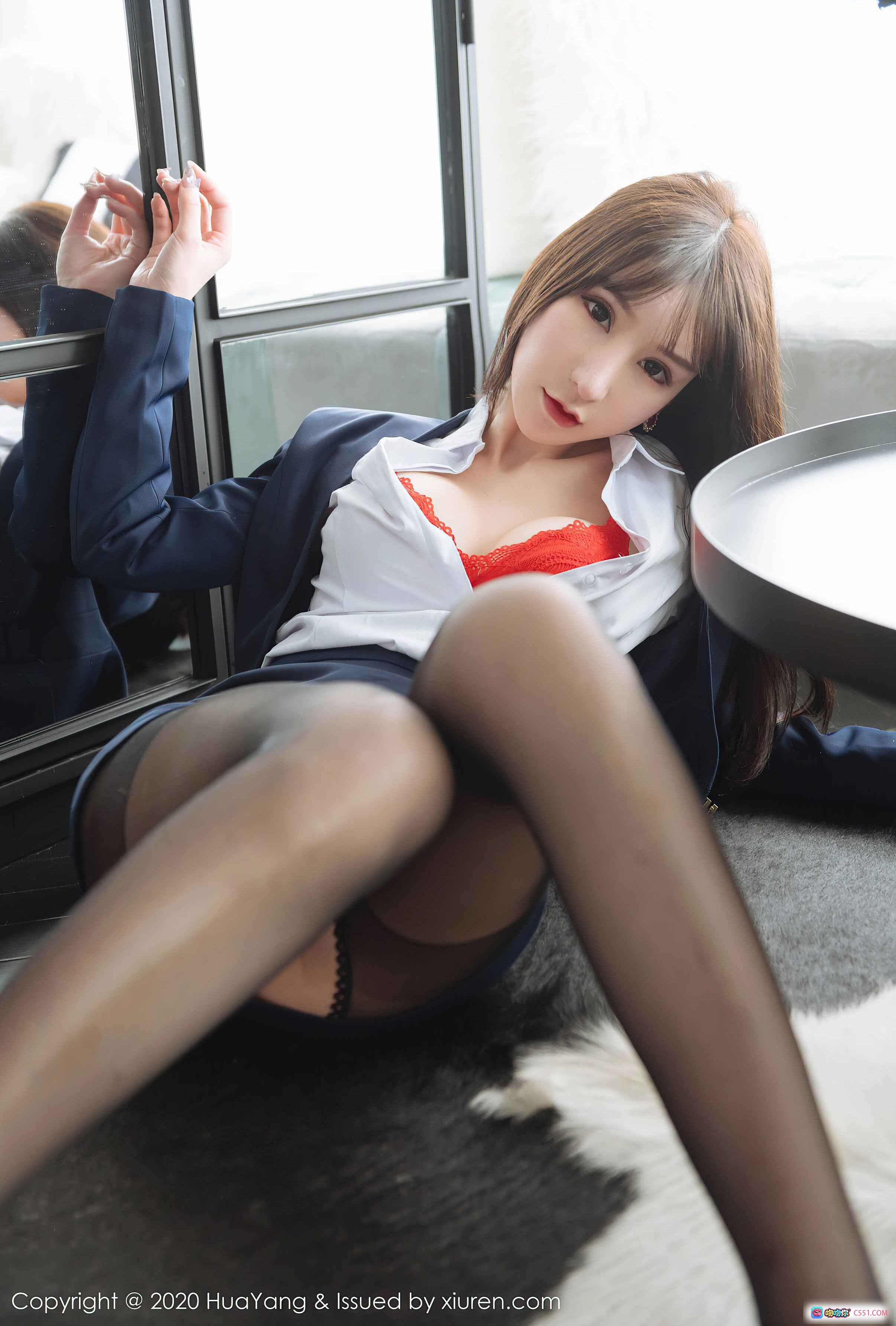 图片[4] - 周于希Sandy职场OL黑丝美腿高跟鞋写真 | HuaYang花漾2020.06.28 Vol.247优雅性感私房照 - 就要吻