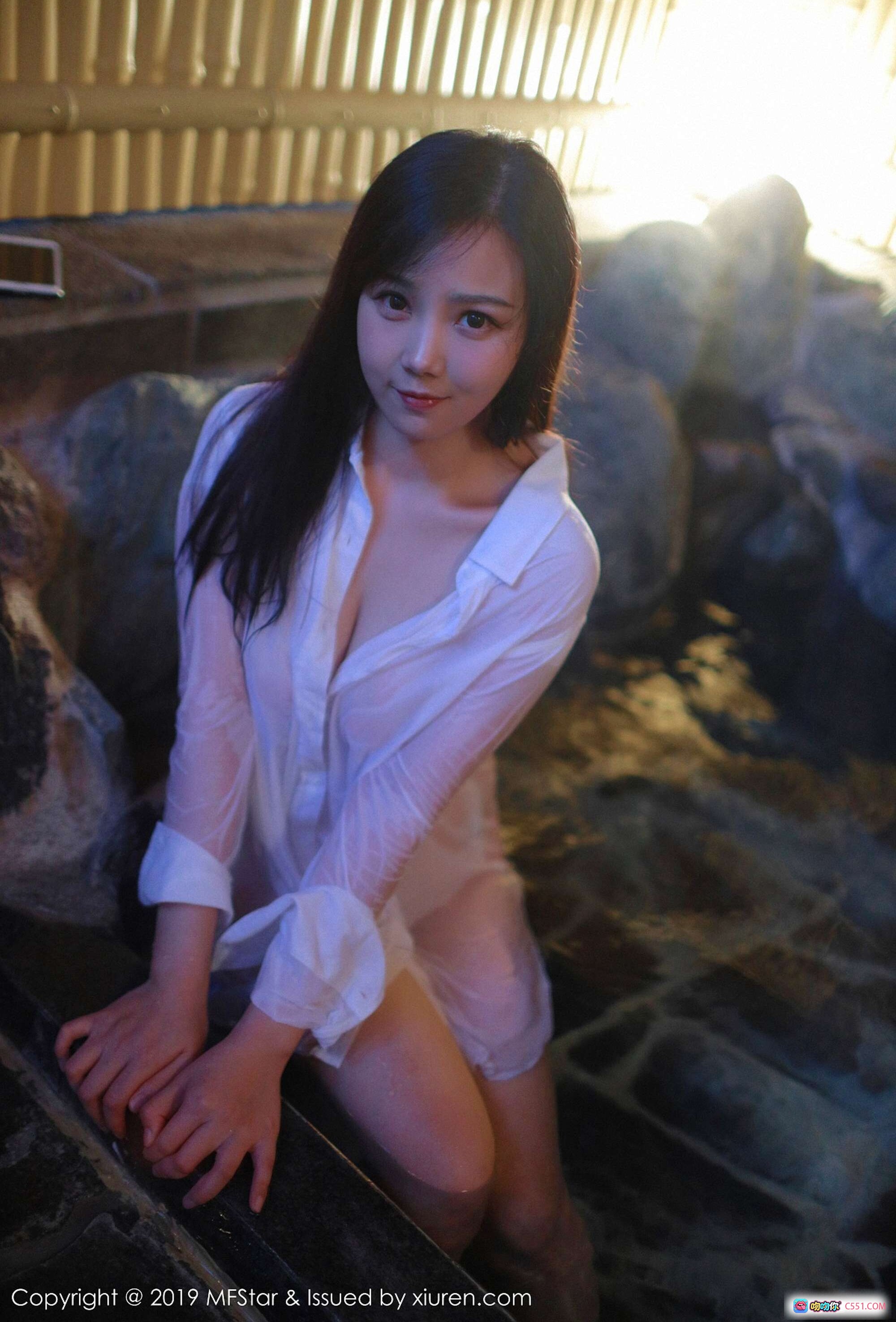 图片[9] - 徐微微mia湿身白衬衫温泉写真 | MFStar模范学院Vol.176 2019.02.18 41图高清美图 - 就要吻