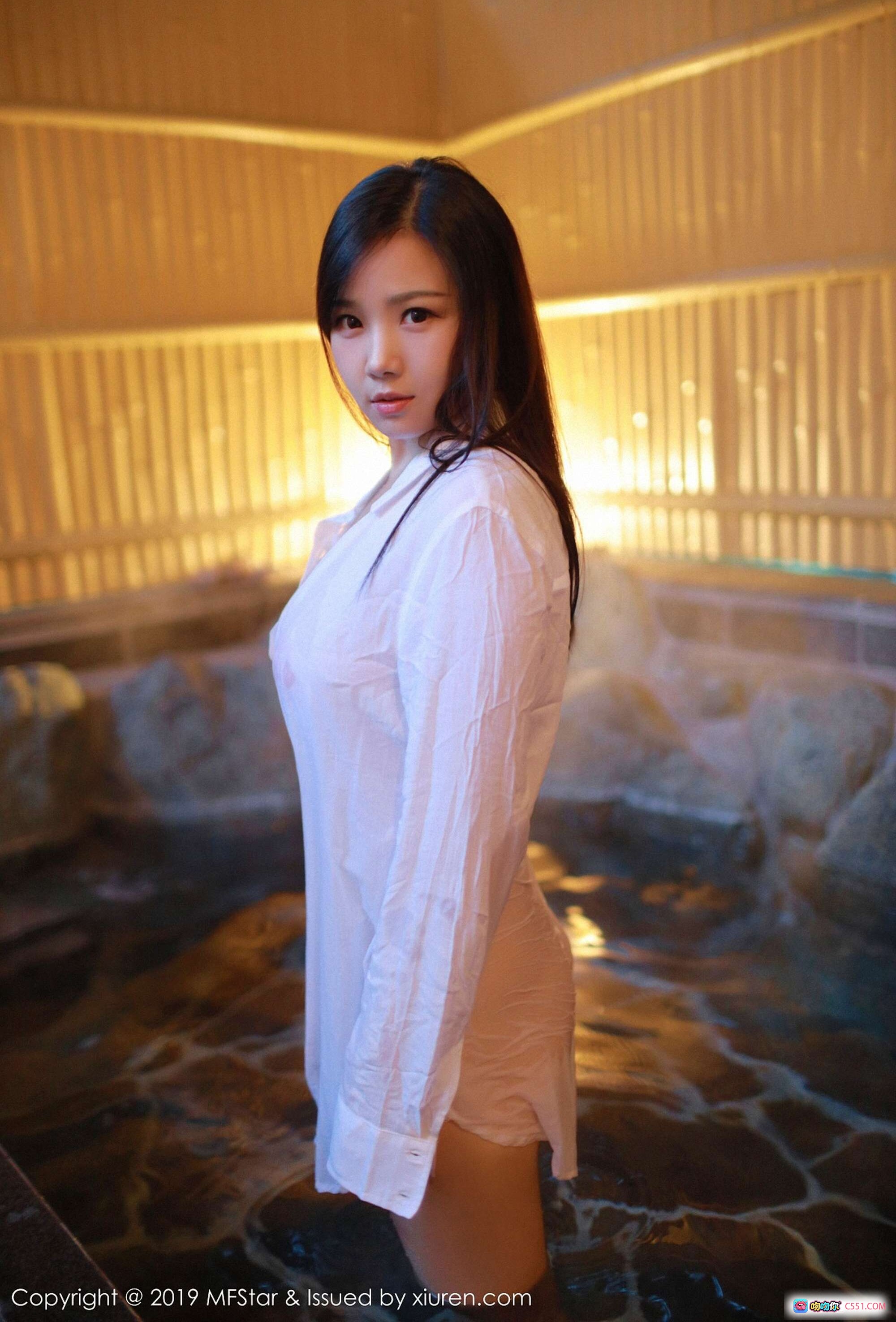 图片[10] - 徐微微mia湿身白衬衫温泉写真 | MFStar模范学院Vol.176 2019.02.18 41图高清美图 - 就要吻