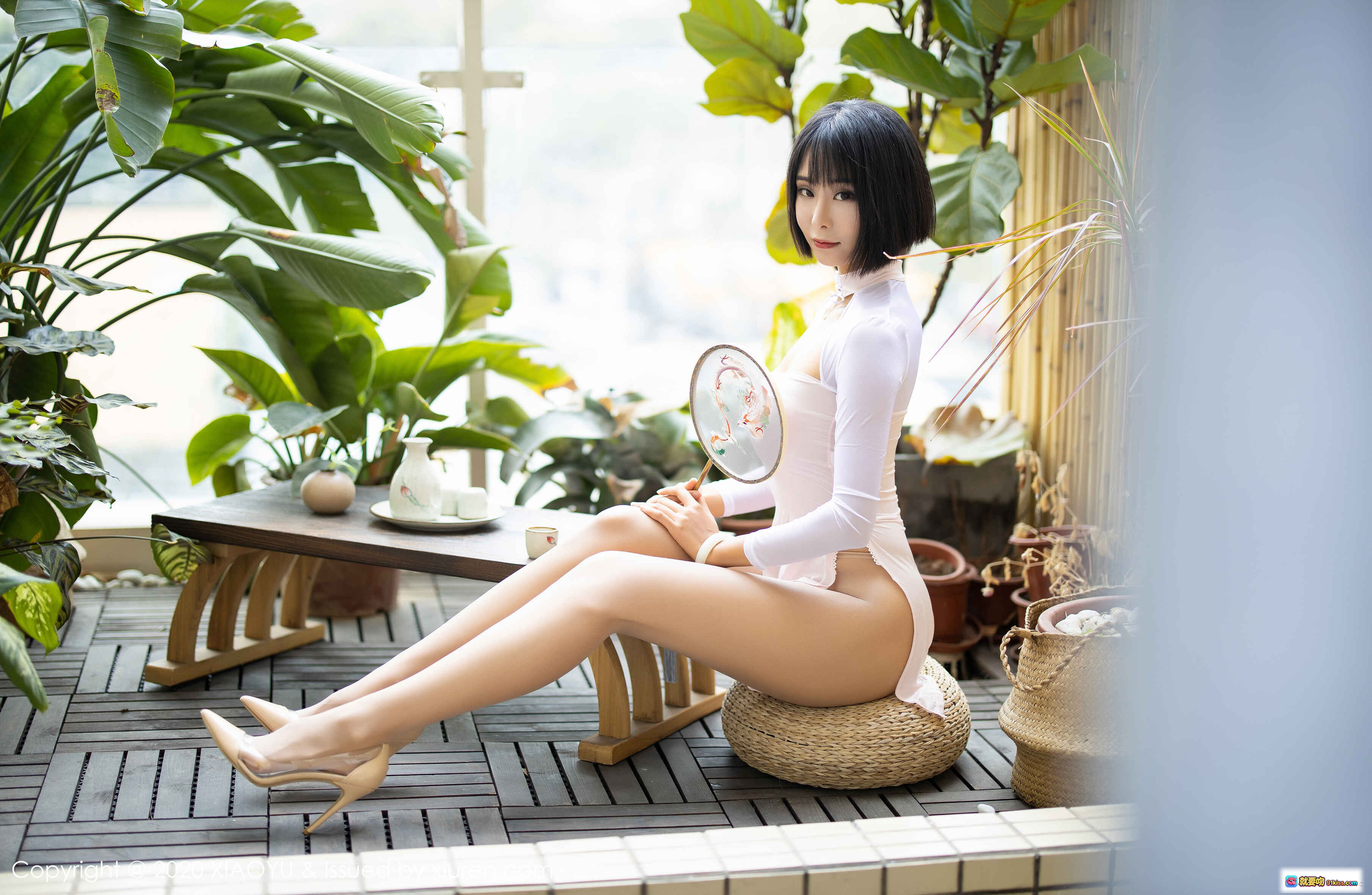 图片[9] - 蓝夏Akasha竹林写真 | 白色透视长袖连体衣 | 优雅性感姿态 | XIAOYU语画界VOL.269高清图集 - 就要吻