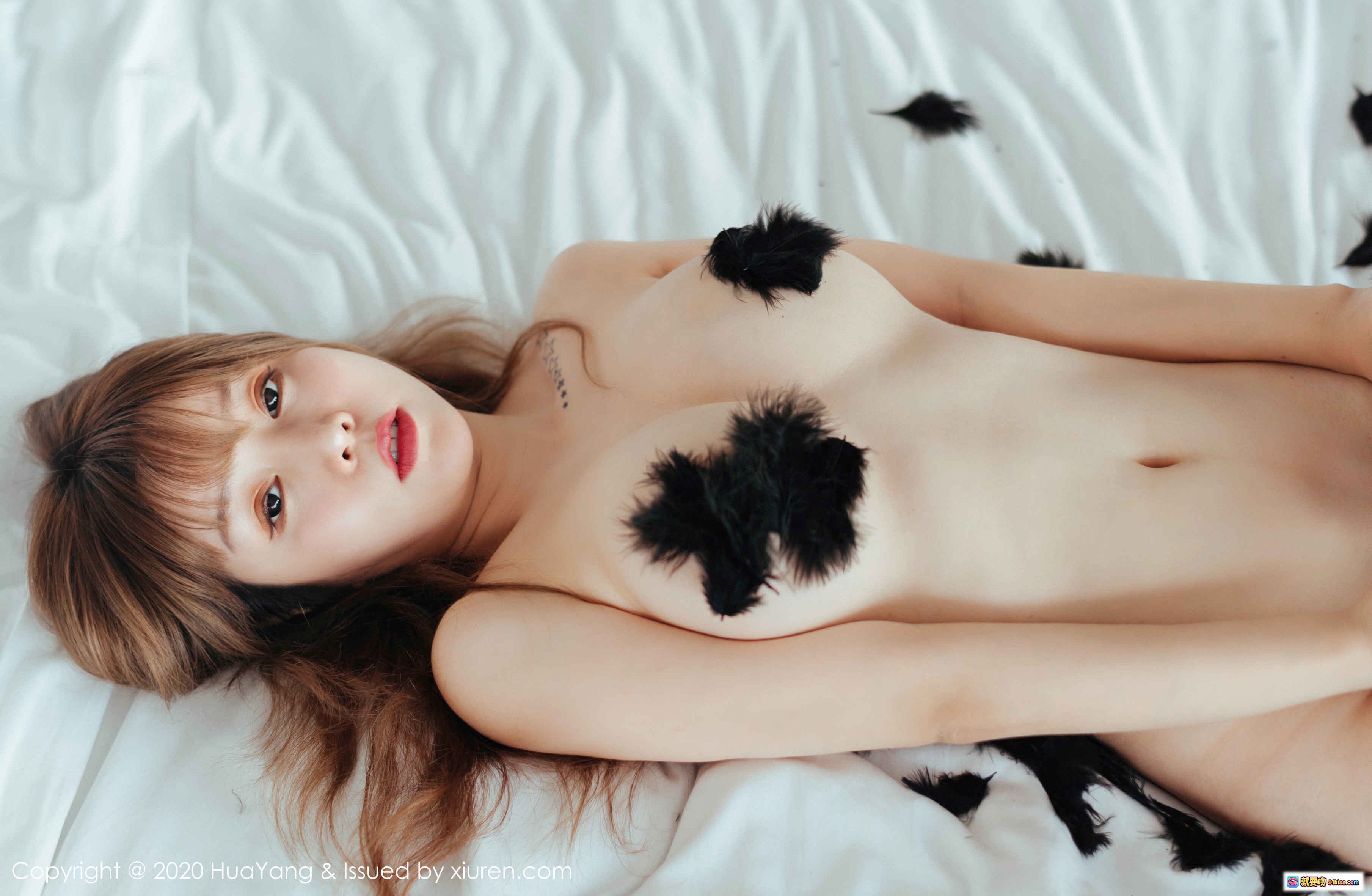 图片[4] - 王雨纯花漾写真2020.01.02 Vol.206 黑丝蕾丝内衣床拍精灵耳美臀48P高清图集 - 就要吻