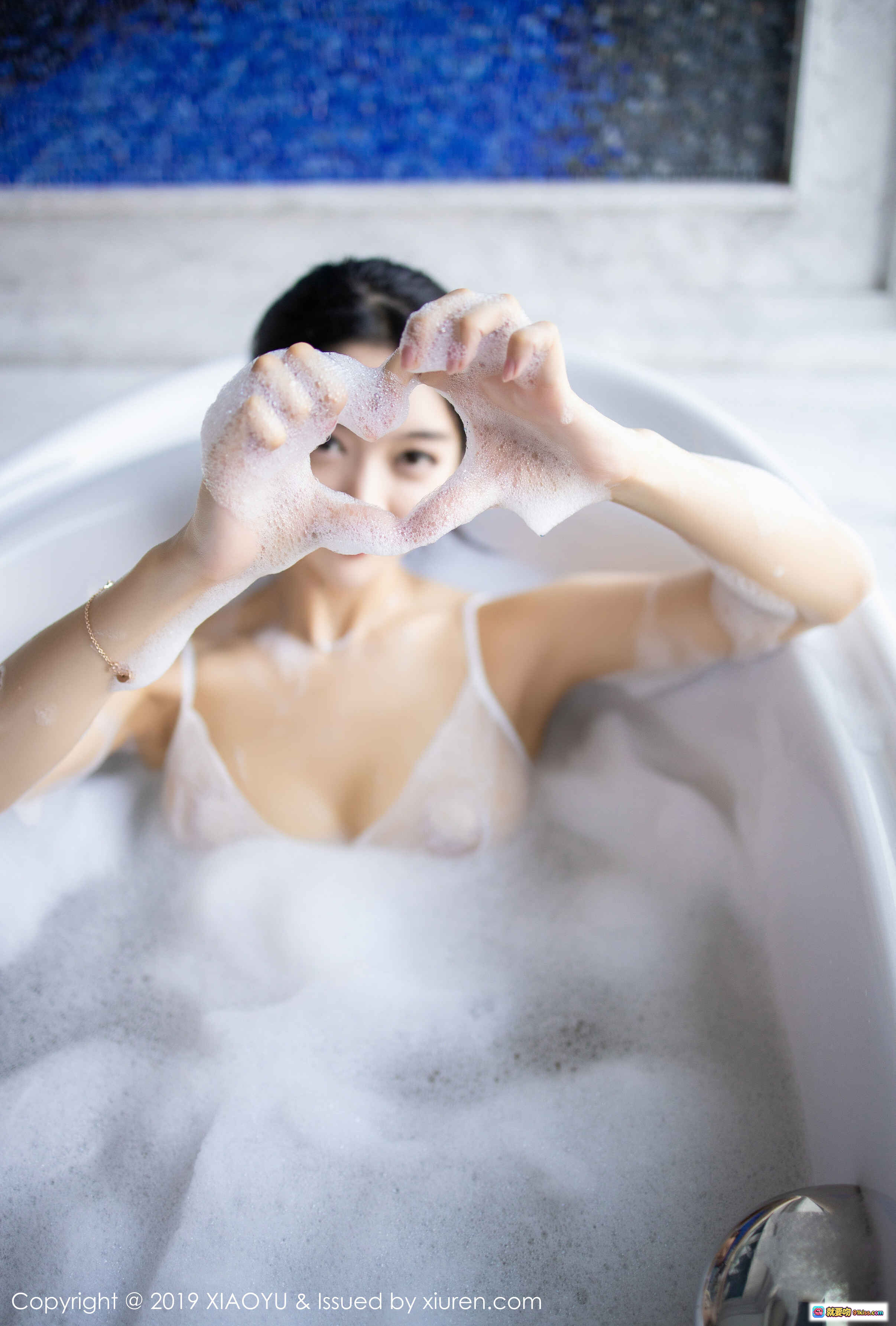 图片[3] - XIAOYU语画界2019.12.26 VOL.223 Angela小热巴 白色渔网袜浴缸写真 优雅性感私房美腿摄影 - 就要吻