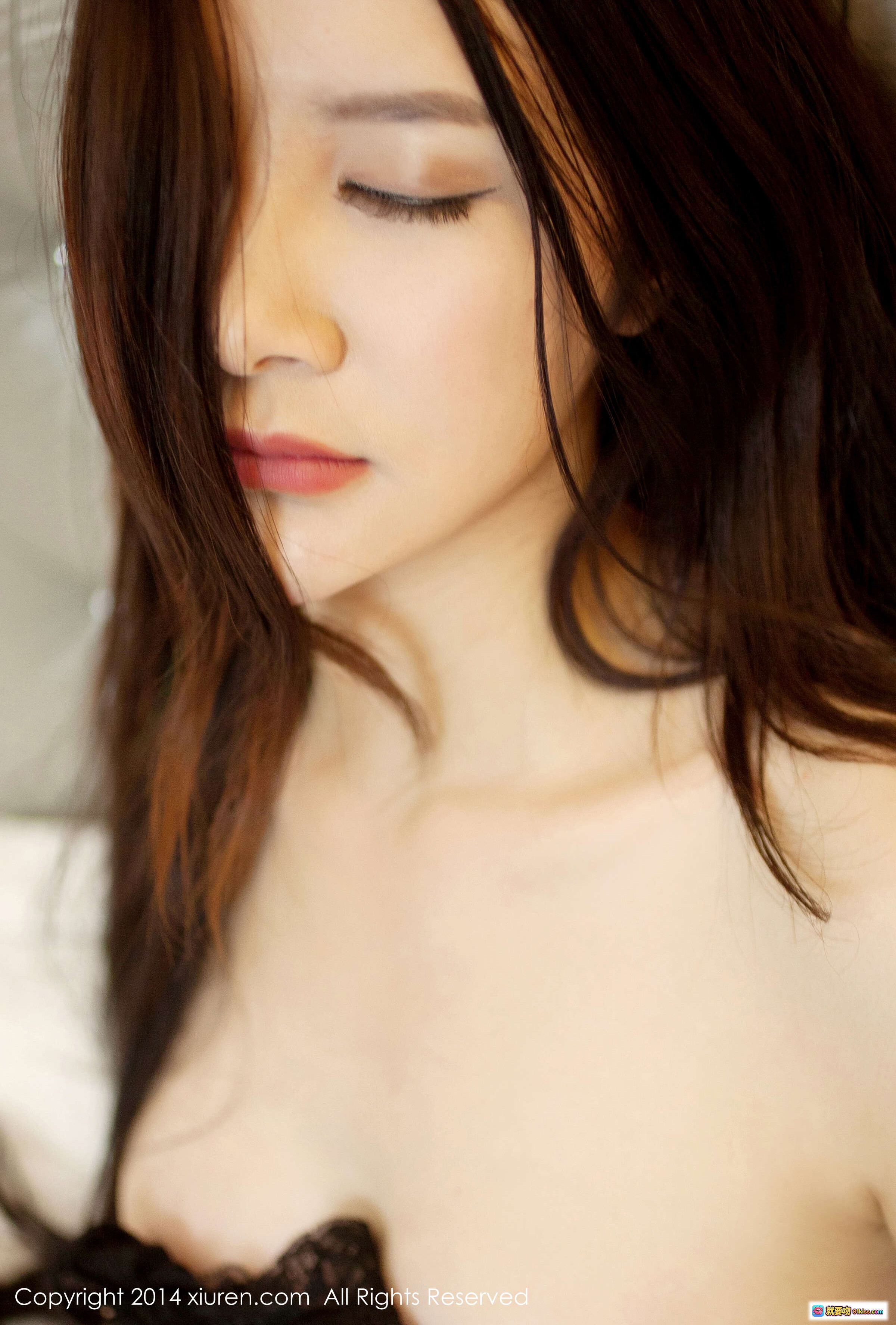 图片[3] - 顾欣怡黑色蕾丝内衣写真 – XIUREN秀人网2014年5月5日NO.133高清私房美图 - 就要吻