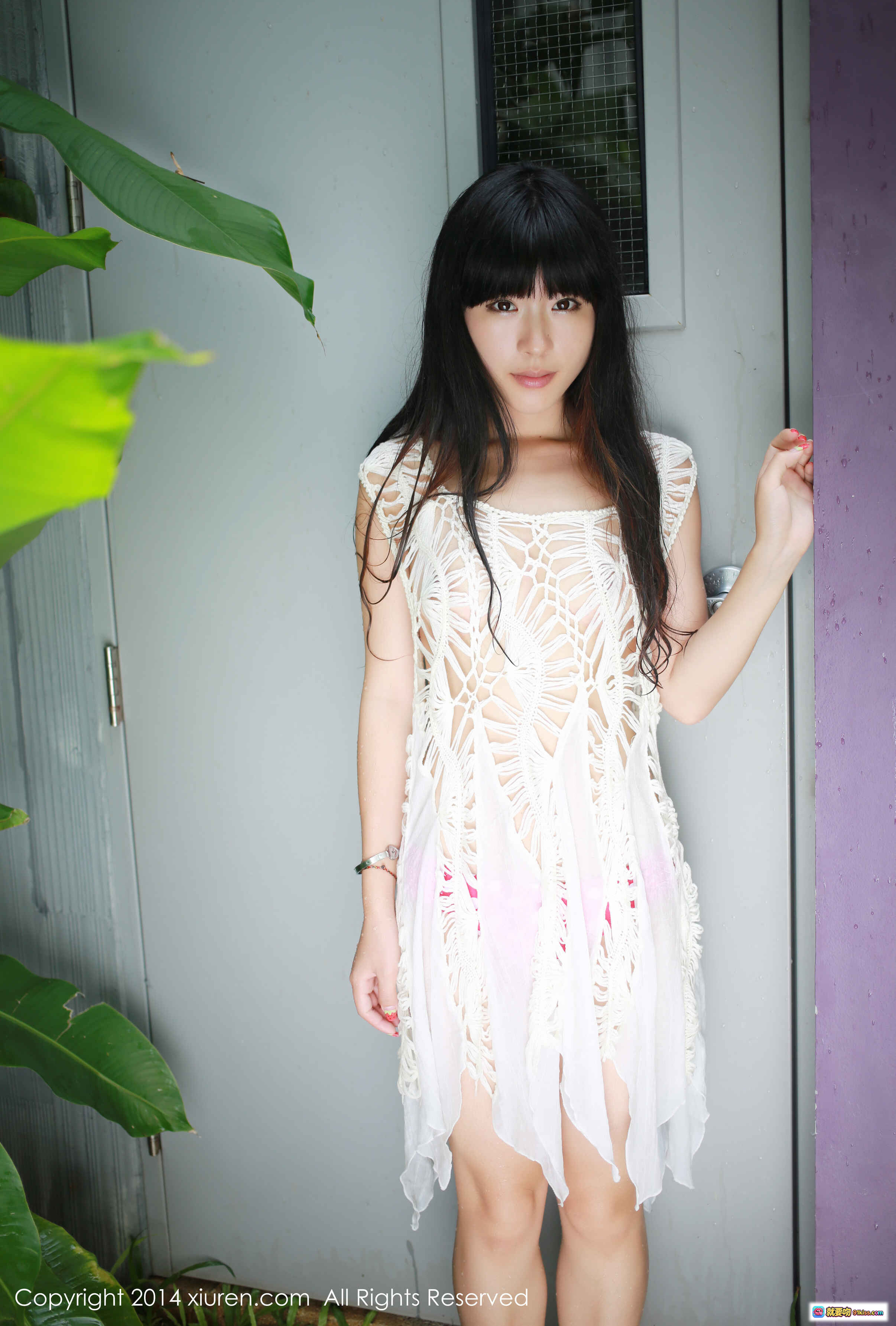 图片[2] - 刘雪妮Verna性感写真 – 粉色波点比基尼床上美臀诱惑 – XIUREN秀人网2014.07.27 No.183高清图集 - 就要吻