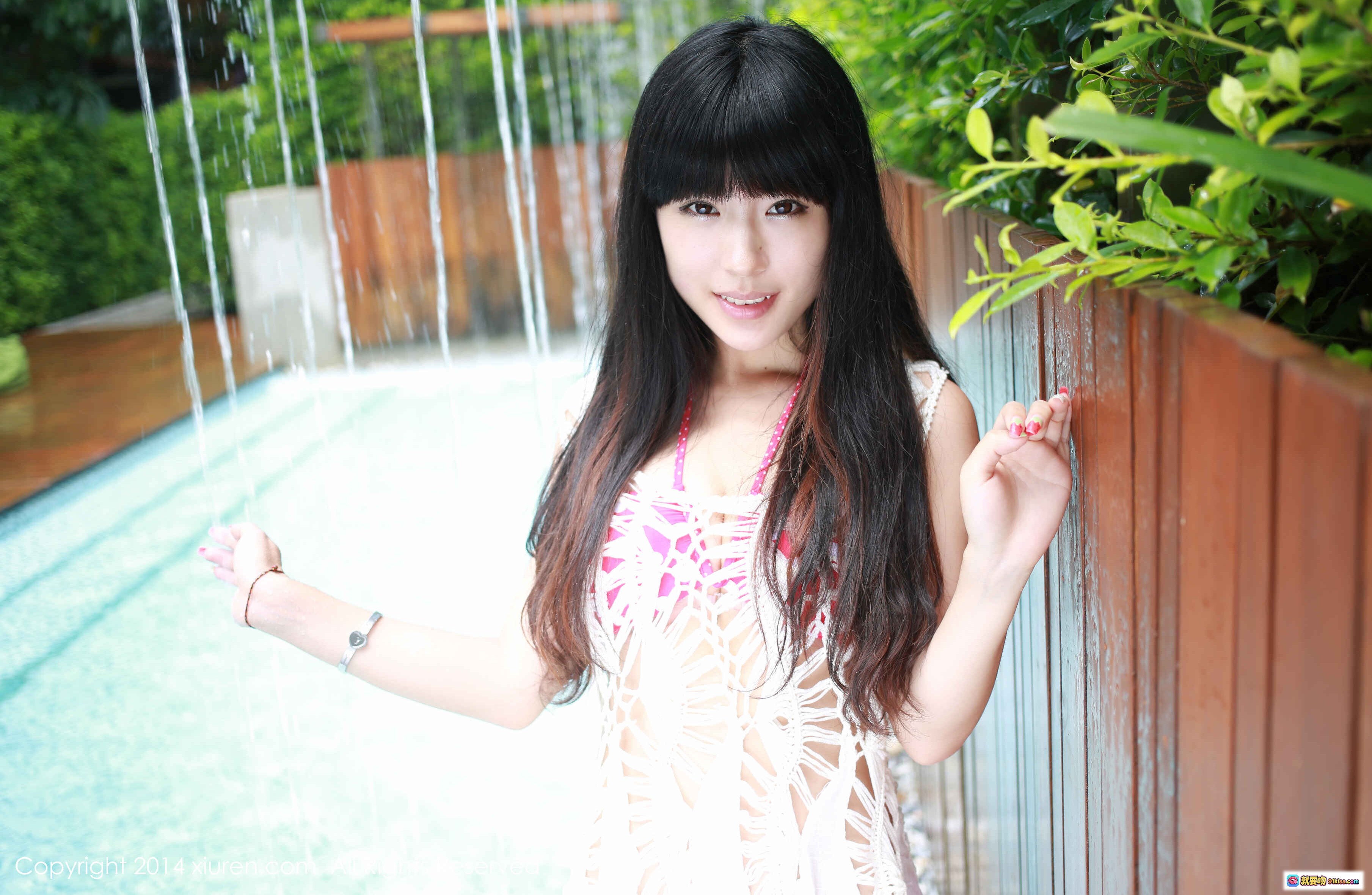 图片[10] - 刘雪妮Verna性感写真 – 粉色波点比基尼床上美臀诱惑 – XIUREN秀人网2014.07.27 No.183高清图集 - 就要吻