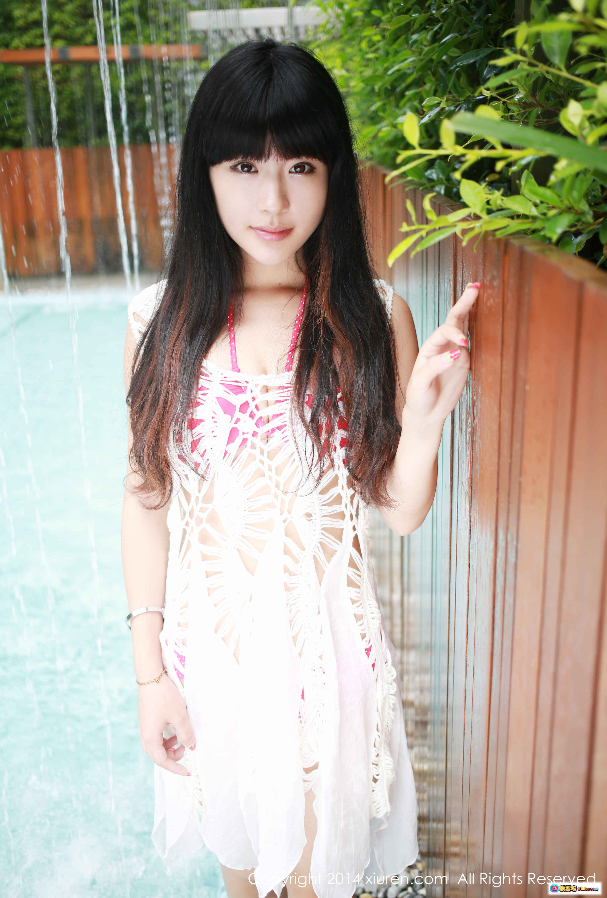 图片[7] - 刘雪妮Verna性感写真 – 粉色波点比基尼床上美臀诱惑 – XIUREN秀人网2014.07.27 No.183高清图集 - 就要吻