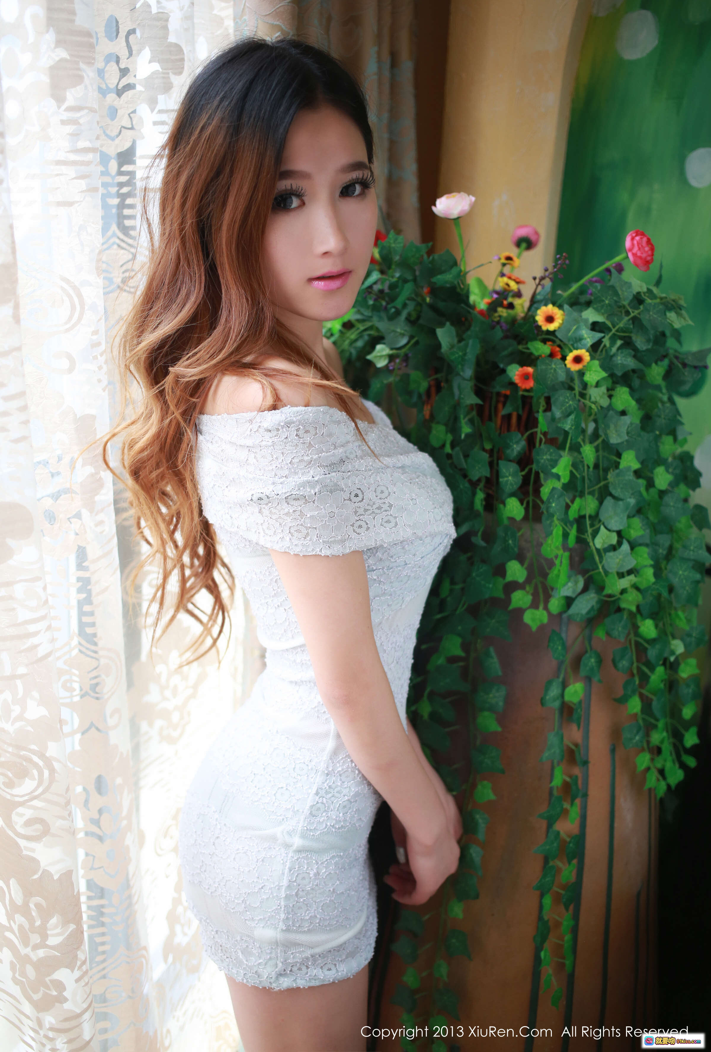 图片[8] - 黄密儿2013写真 | XIUREN秀人网NO.0015 | 湿雾玻璃自拍 | 金色手机 | 朦胧性感 | 透明薄纱 | 美甲特写 | 2013年9月23日高清图集 - 就要吻