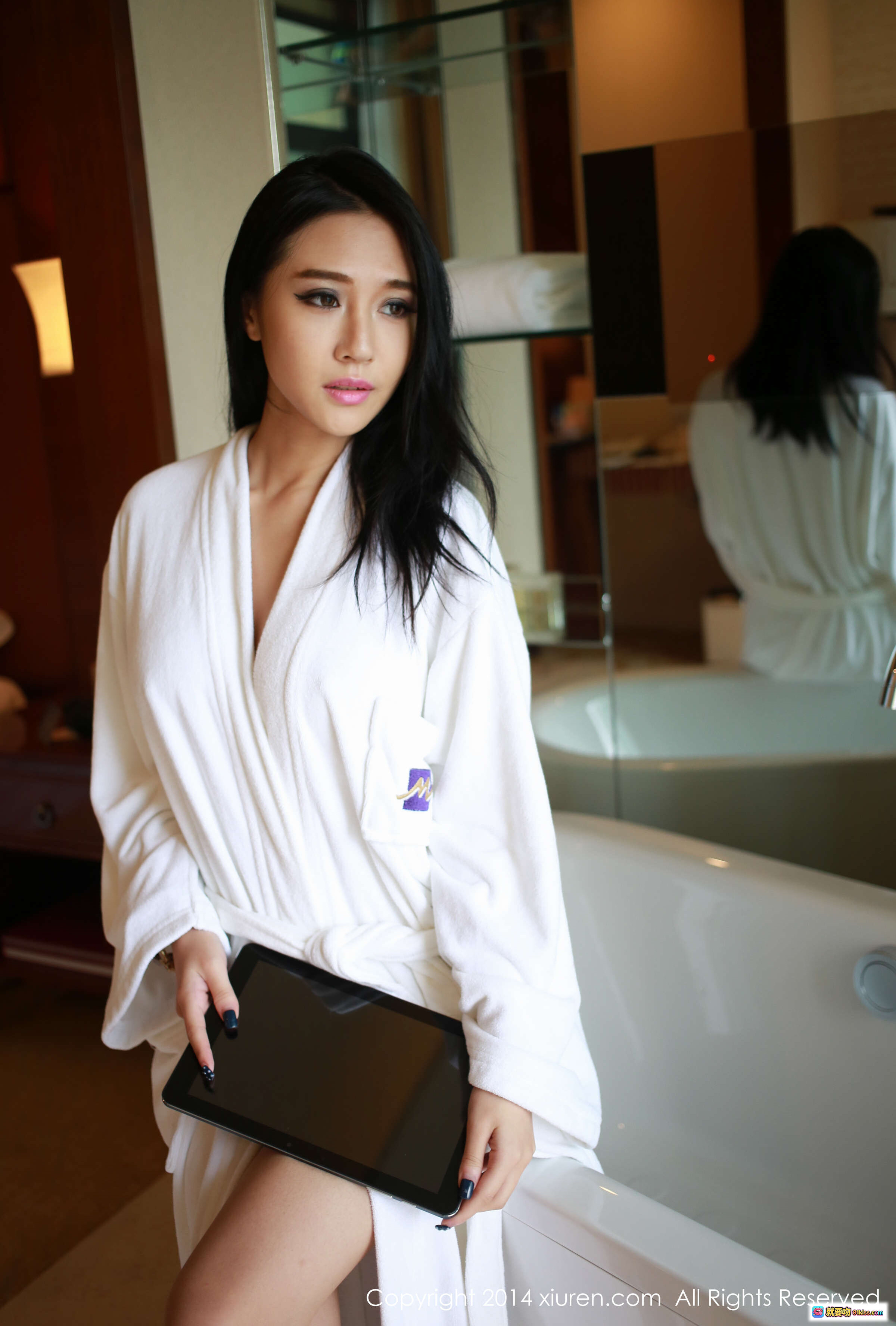 图片[4] - XIUREN秀人网2014.02.07 NO.099 模特合集131P 粉色比基尼温泉写真 黑发美女自然光户外摄影 CYL摄影 - 就要吻