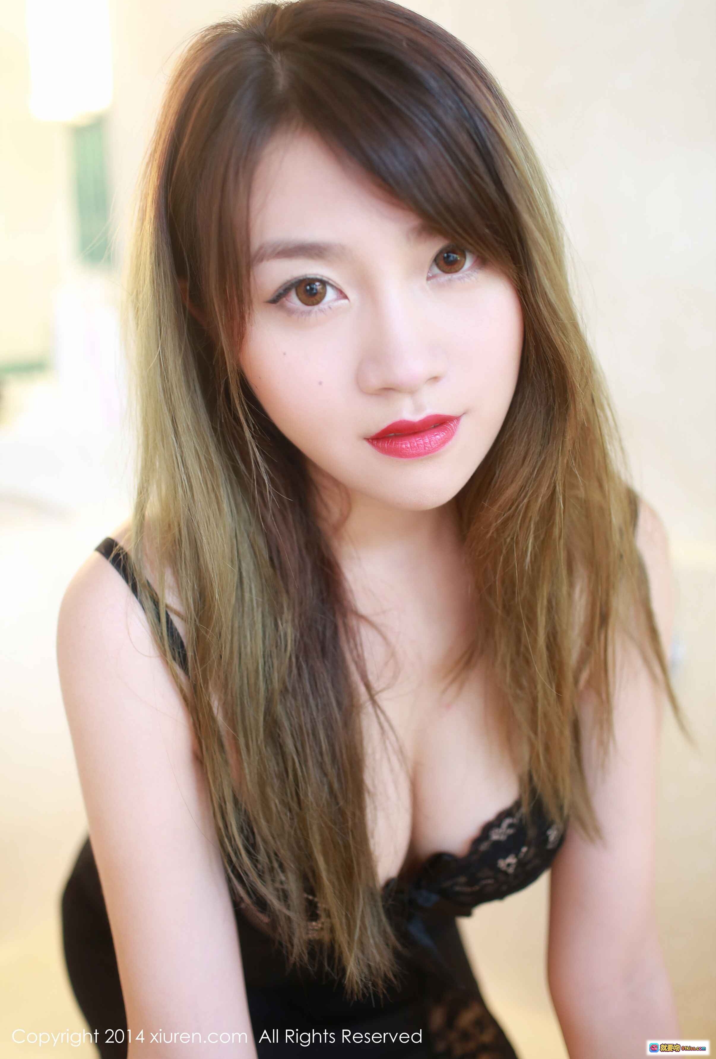 图片[4] - 许诺Sabrina黑色蕾丝内衣写真 – 秀人网2014经典私房美图，性感优雅户外拍摄 - 就要吻