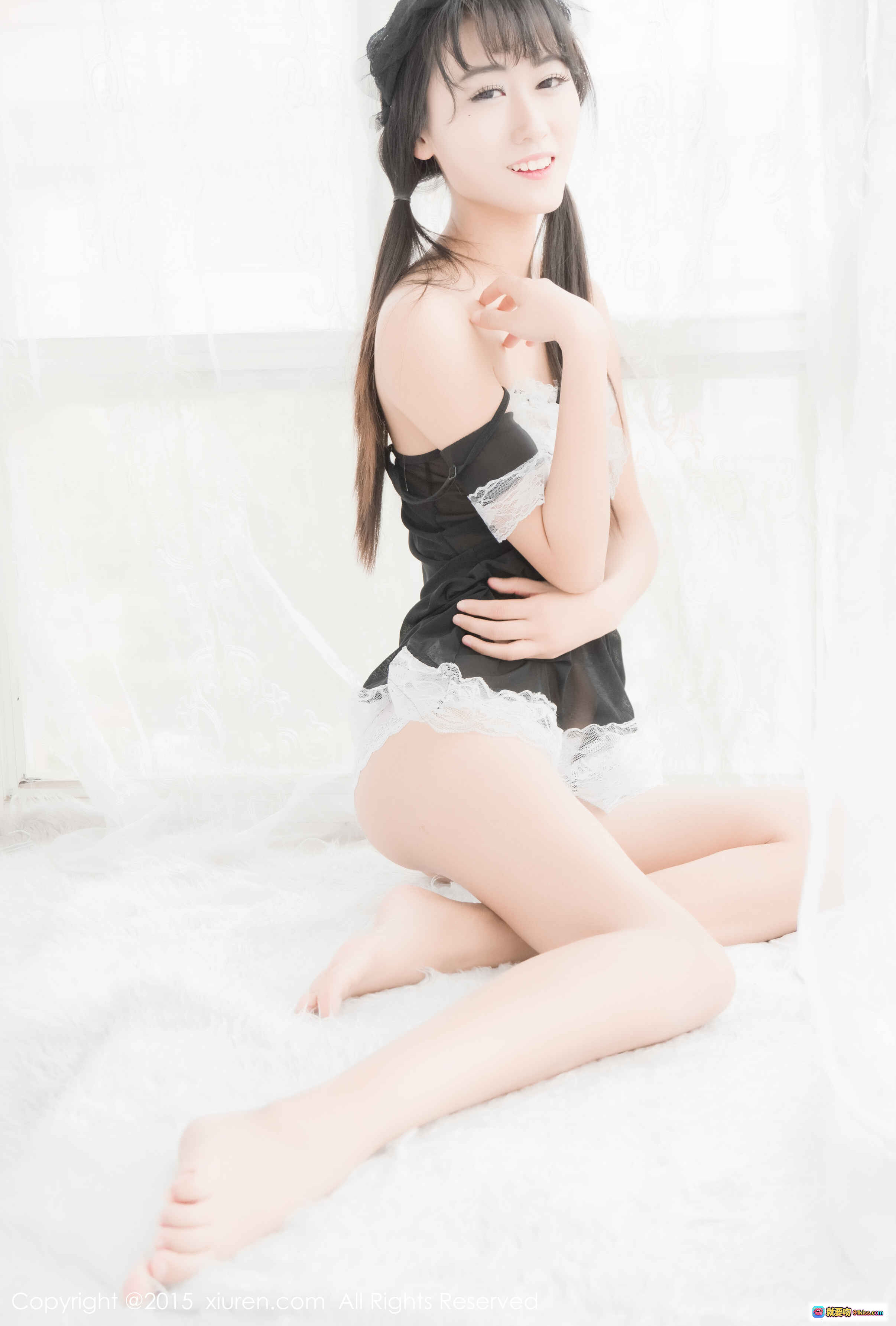 图片[10] - 素素subaby黑白蕾丝睡衣写真 – 秀人网2015.04.17 NO.319 清新甜美双马尾少女私房照 - 就要吻