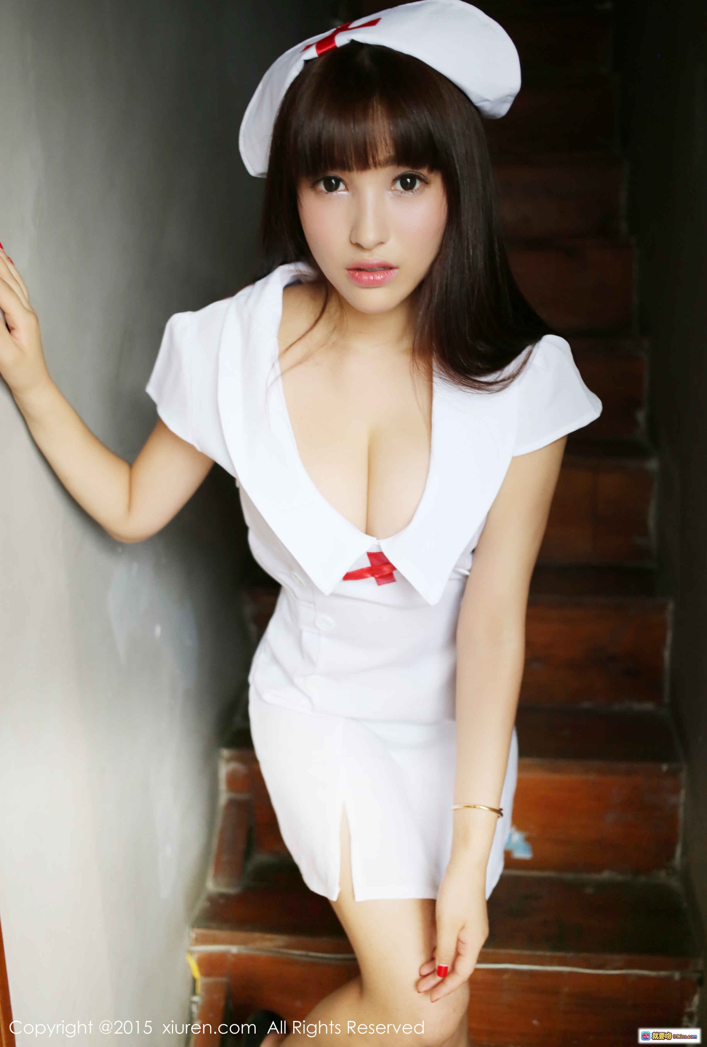 图片[8] - Nic妮可可性感写真 | 白色床单诱惑 | 红唇美甲 | 优雅卧姿 | 秀人网2015经典图集 - 就要吻