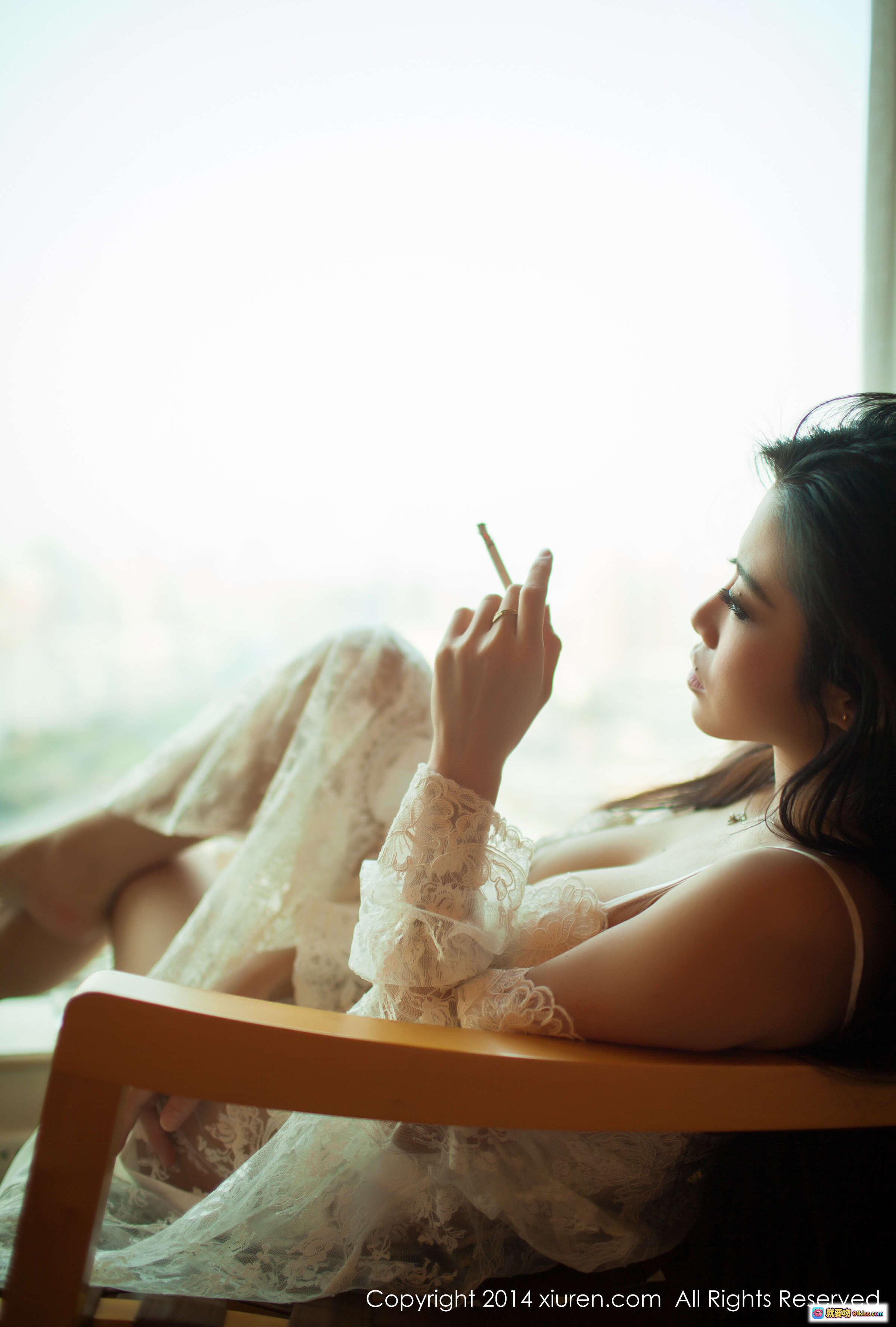 图片[7] - XIUREN秀人网2014.06.20 No.161 Luvian本能写真 白色蕾丝睡衣 窗边慵懒坐姿 自然光柔美氛围 高清私房摄影 - 就要吻