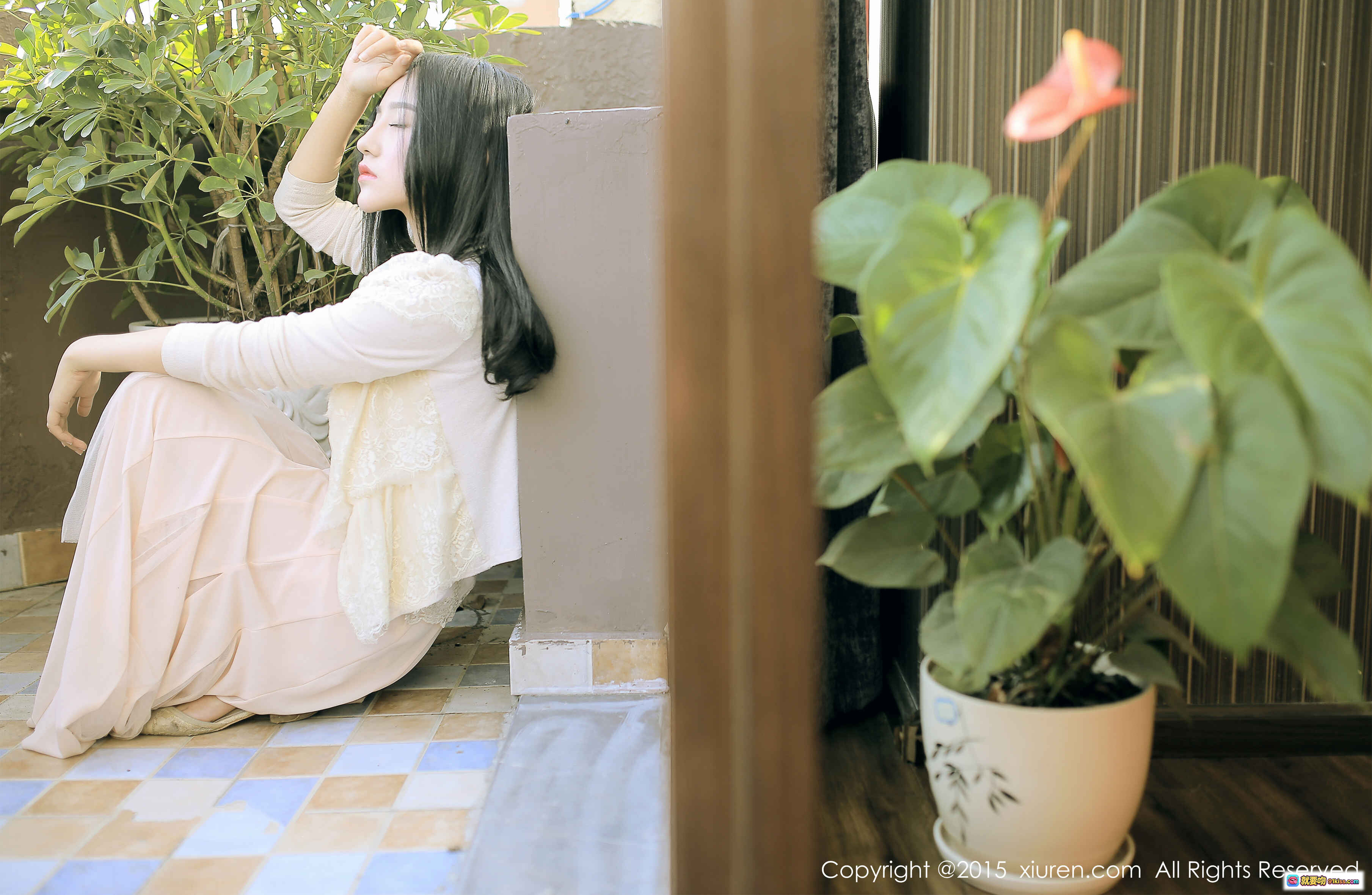 图片[5] - XIUREN秀人网2015.07.17 No.355 鱼猫盾i 白衬衫格子短裙性感写真 54张高清图集 - 就要吻