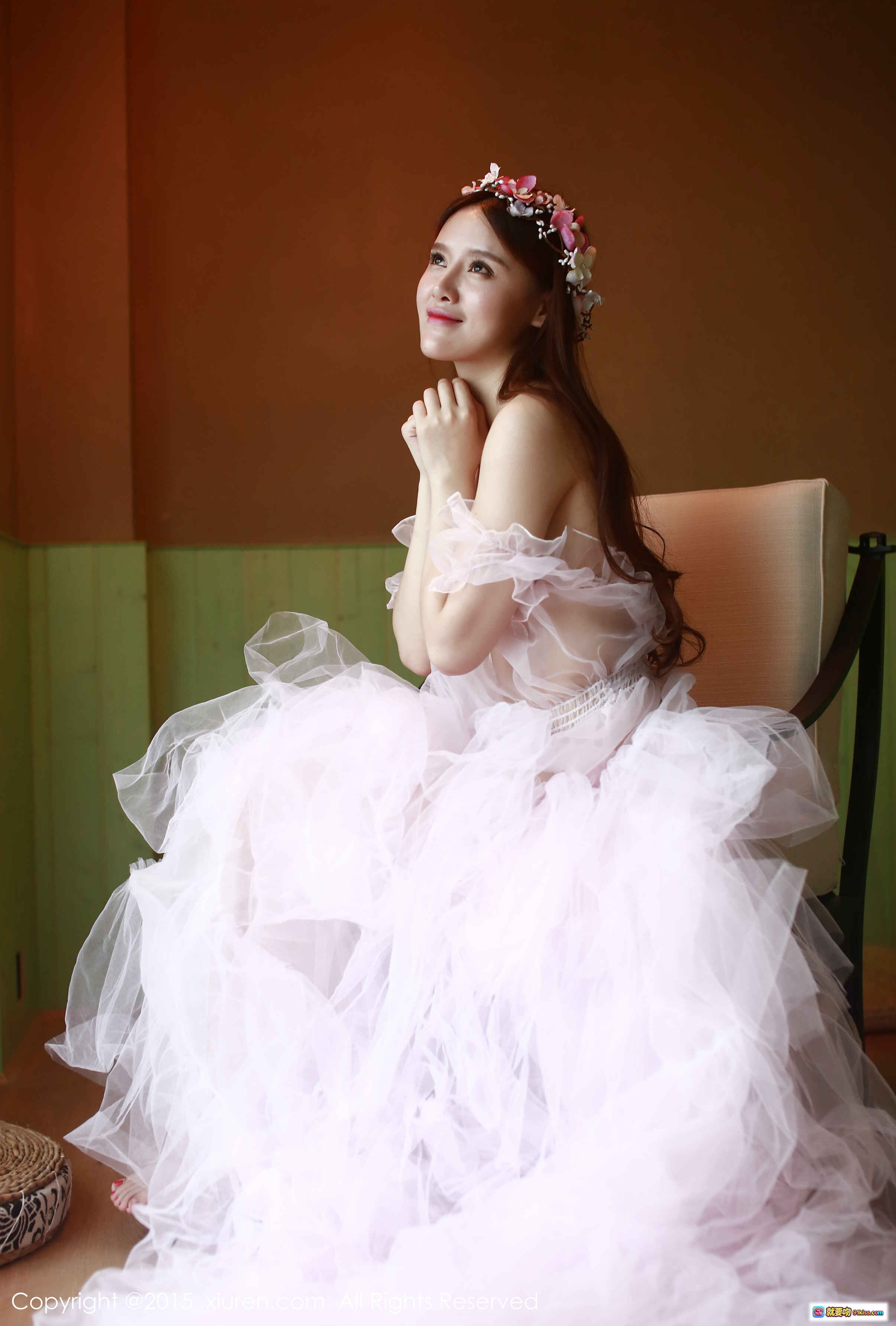 图片[3] - 高溜MilkCat花环白裙性感写真 – XIUREN秀人网2015.08.12 No.376高清私房美图 - 就要吻