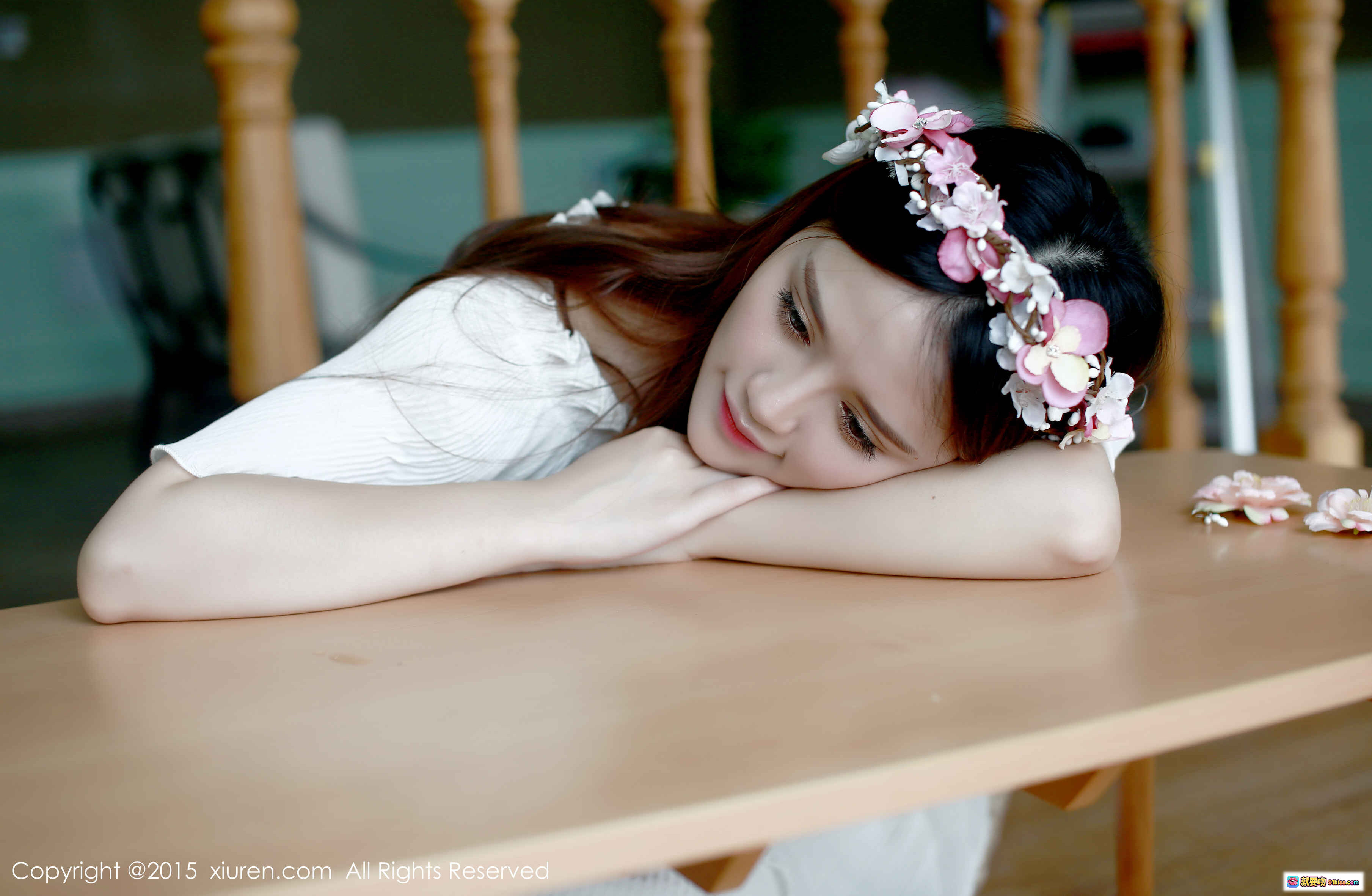 图片[7] - 高溜MilkCat花环白裙性感写真 – XIUREN秀人网2015.08.12 No.376高清私房美图 - 就要吻