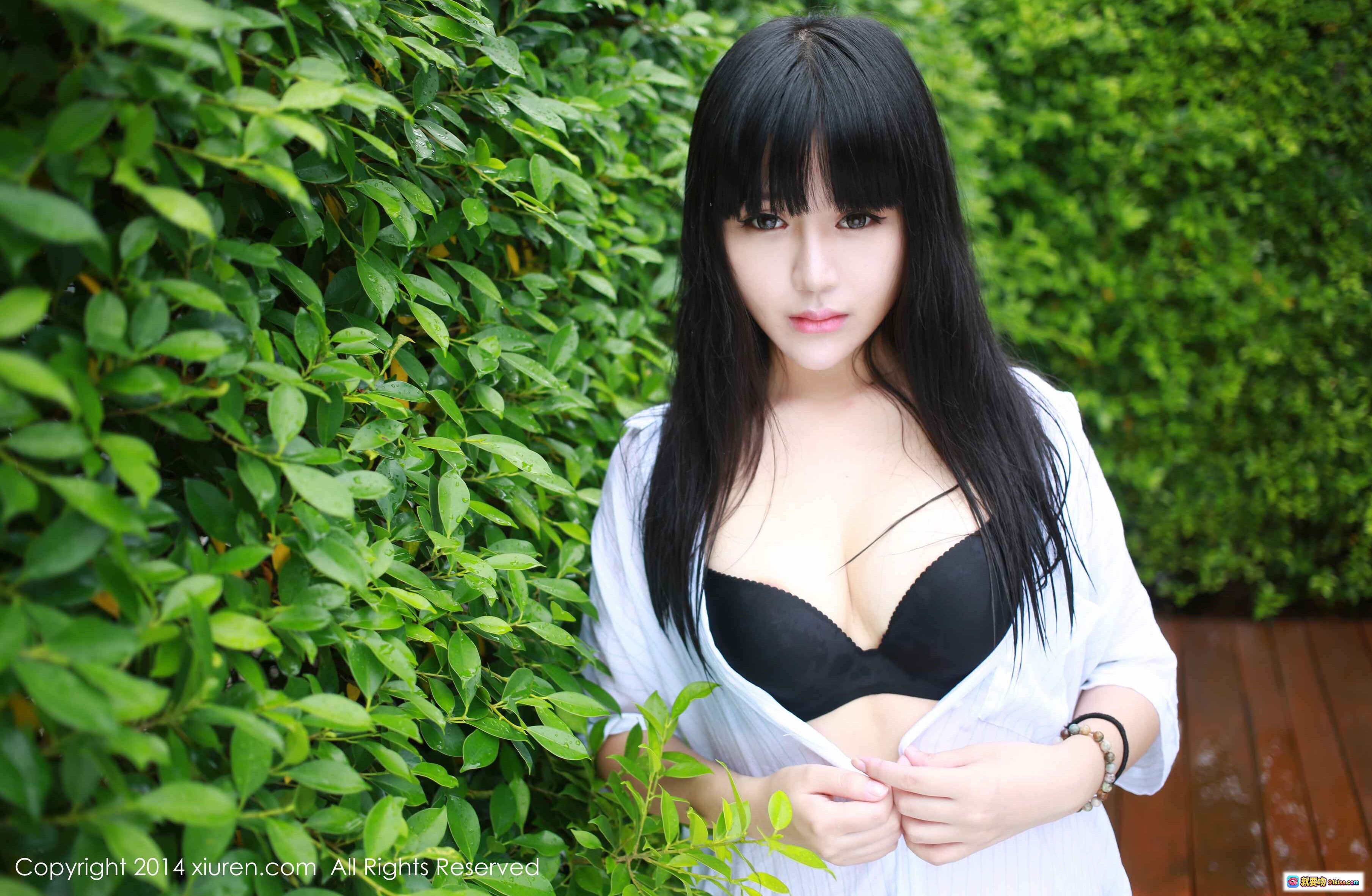 图片[5] - 八宝icey泳池写真 | 粉色比基尼+白色衬衫 | 秀人网2014夏日清新风美女摄影 - 就要吻