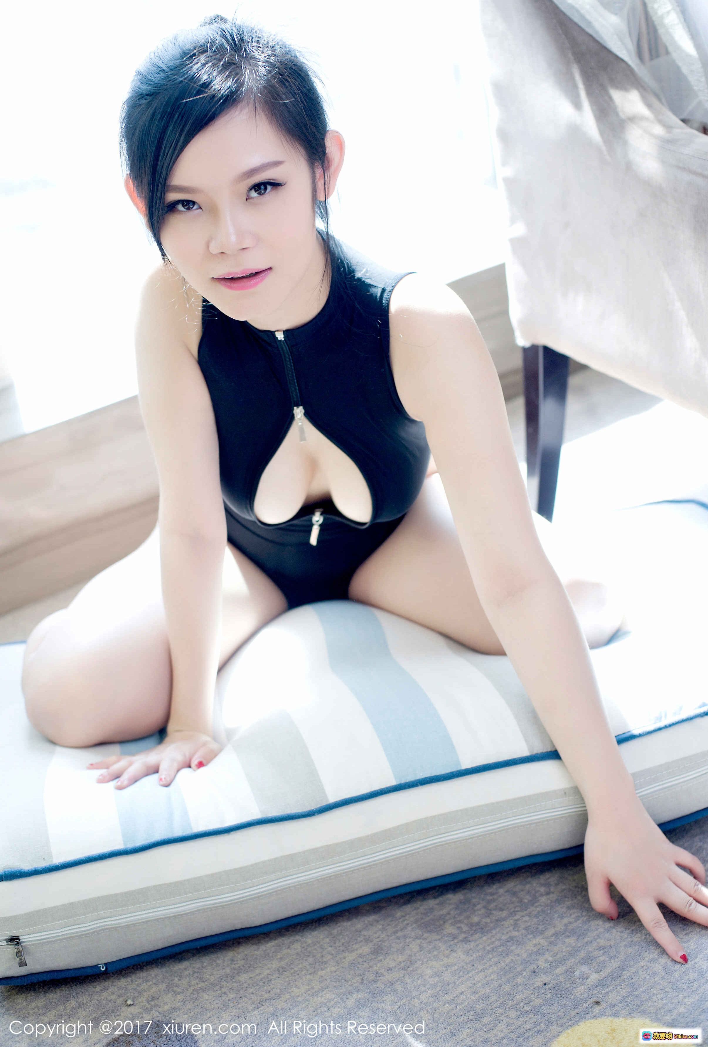 图片[8] - 黎美儿Cici黑色深V拉链连体衣性感写真 – XIUREN秀人网2017.03.28 NO.728高清图集 - 就要吻