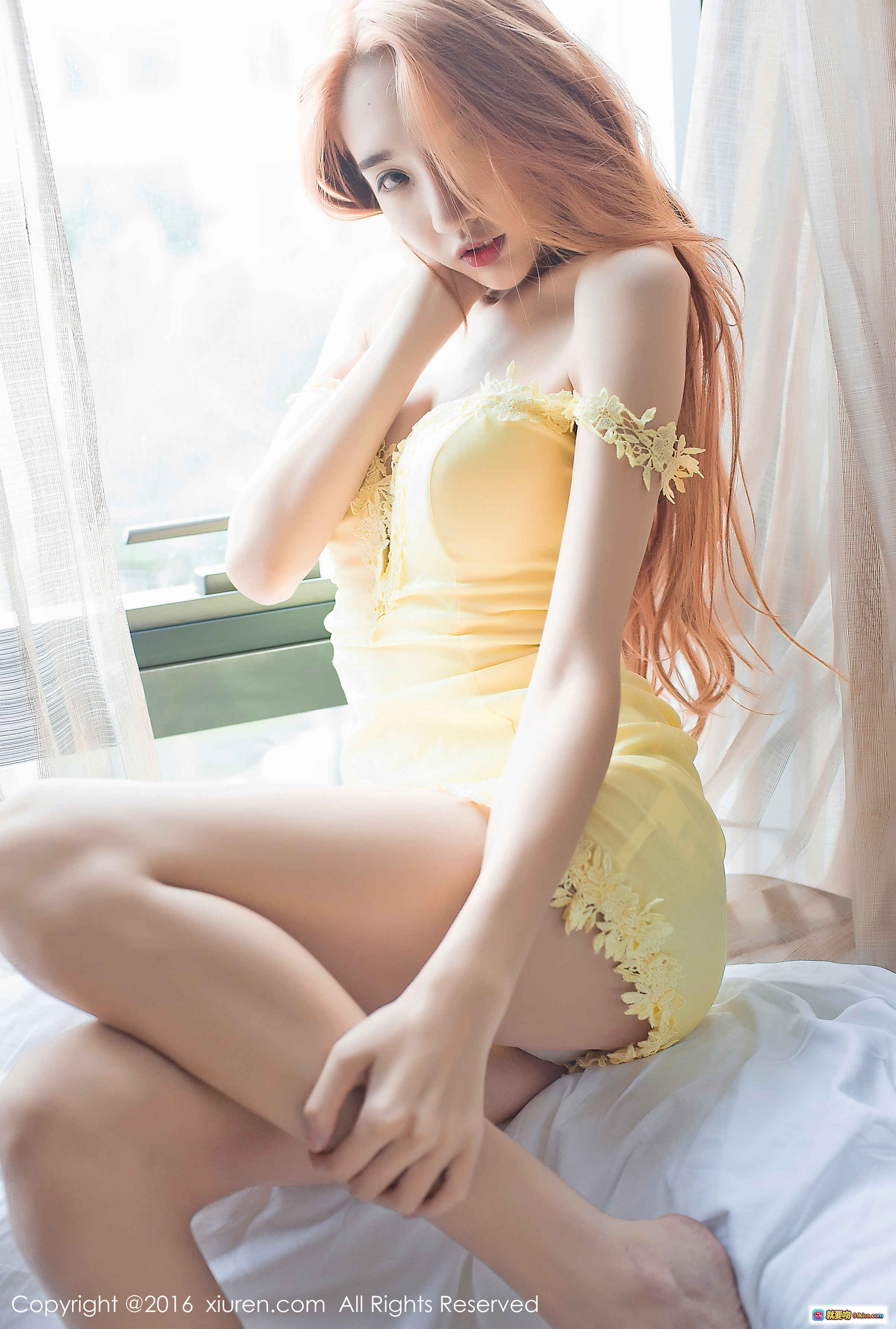 图片[6] - wuli颜素性感私房写真 | 白色吊带内衣床照 | 秀人网2016精选美图 | 自然光窗边慵懒风 | 长腿美女居家诱惑 - 就要吻