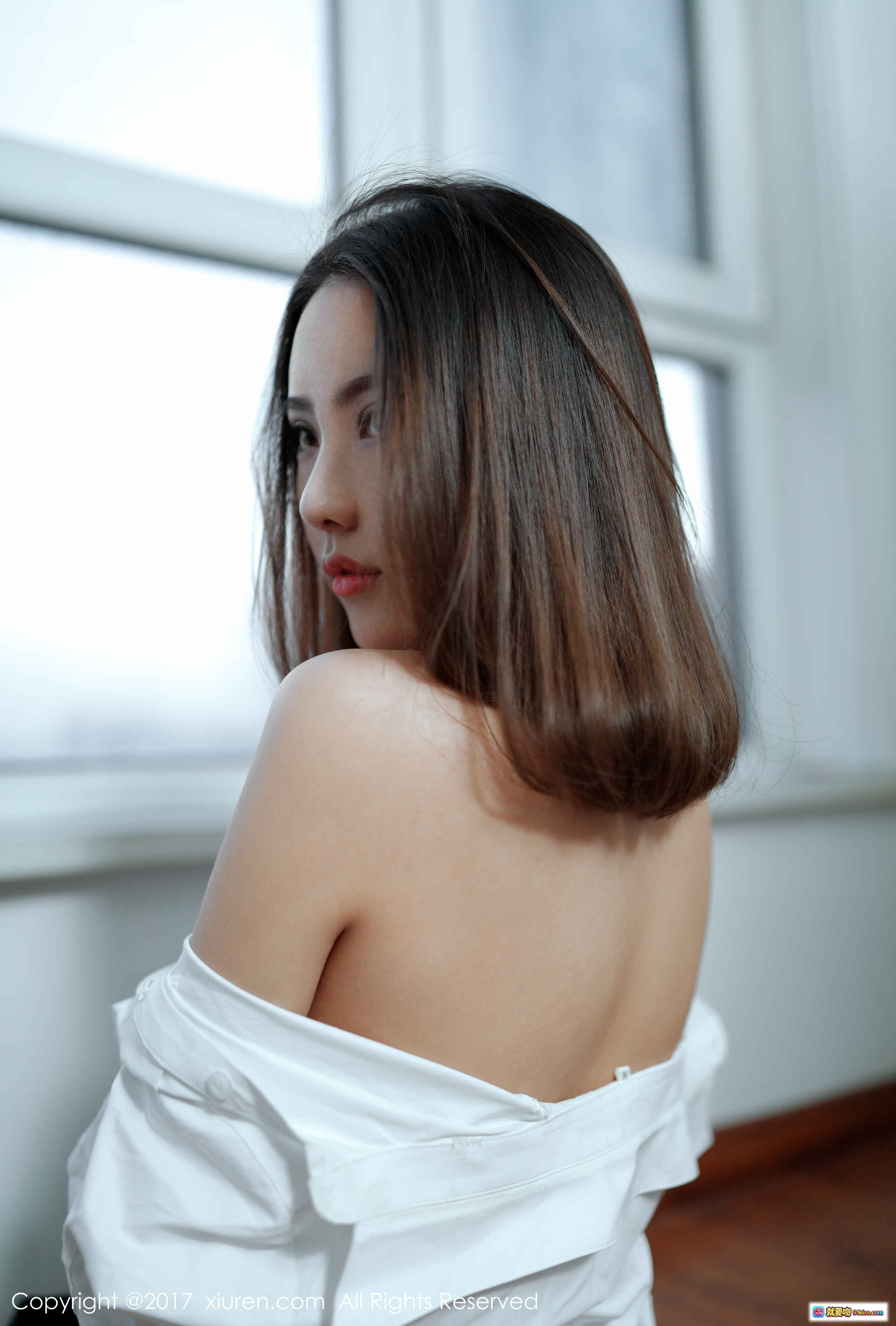 图片[6] - 小魔女奈奈白衬衫红领带性感写真 – 秀人网2017经典私房美图 - 就要吻