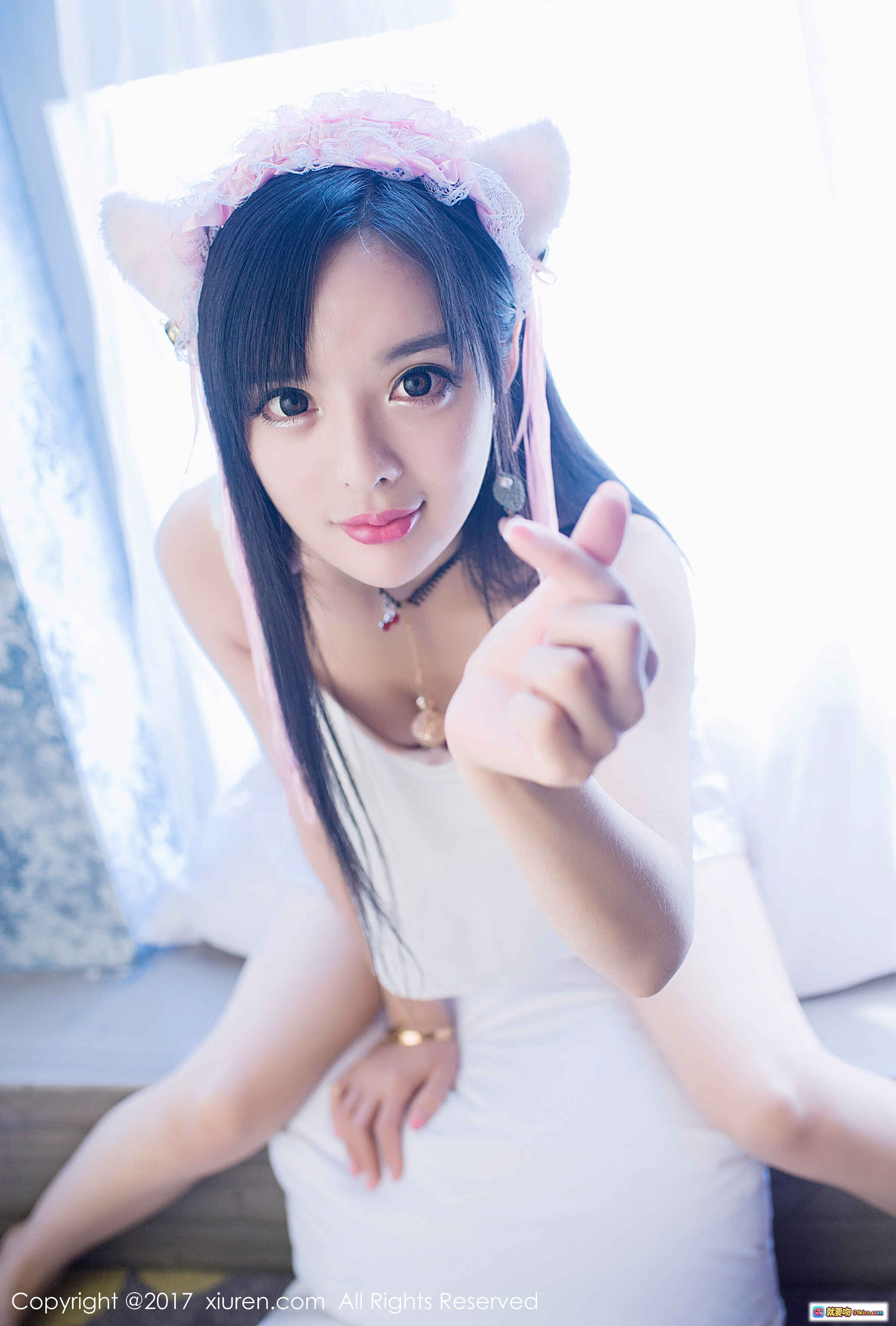 图片[10] - 柠檬baby猫耳发饰性感写真 – XIUREN秀人网2017.12.19 No.874 白色吊带内衣私房美拍 - 就要吻