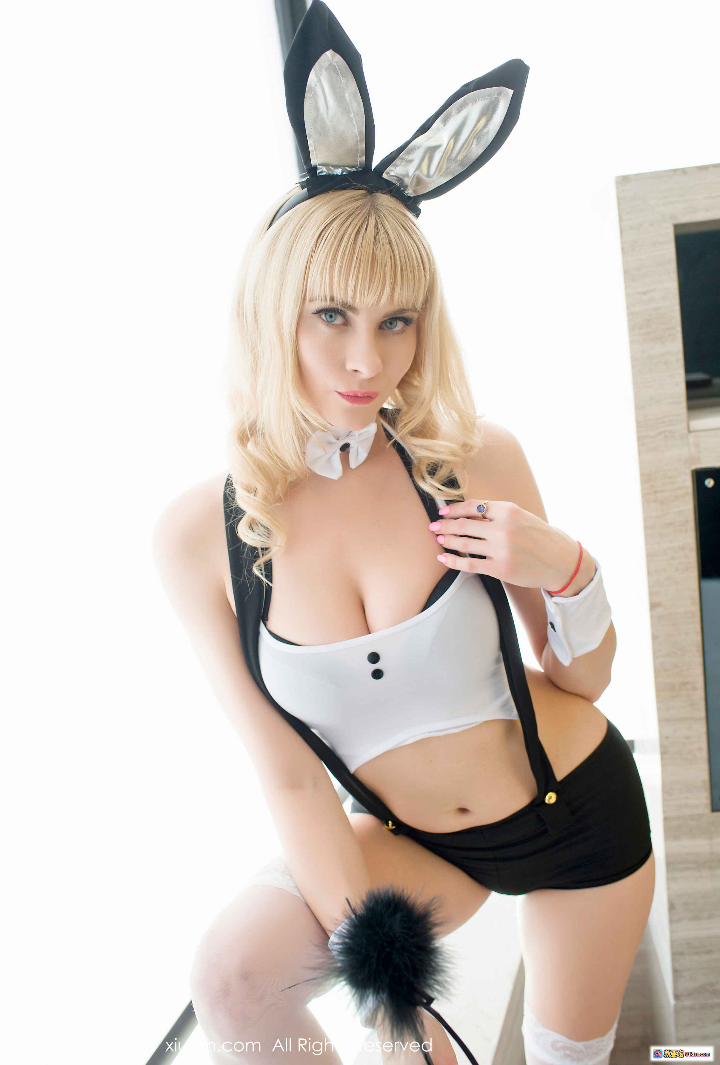 图片[8] - 娜塔莎nasa性感写真｜黑丝高跟+蕾丝边内衣+牛仔衬衫造型｜秀人网No.936高清图集 - 就要吻