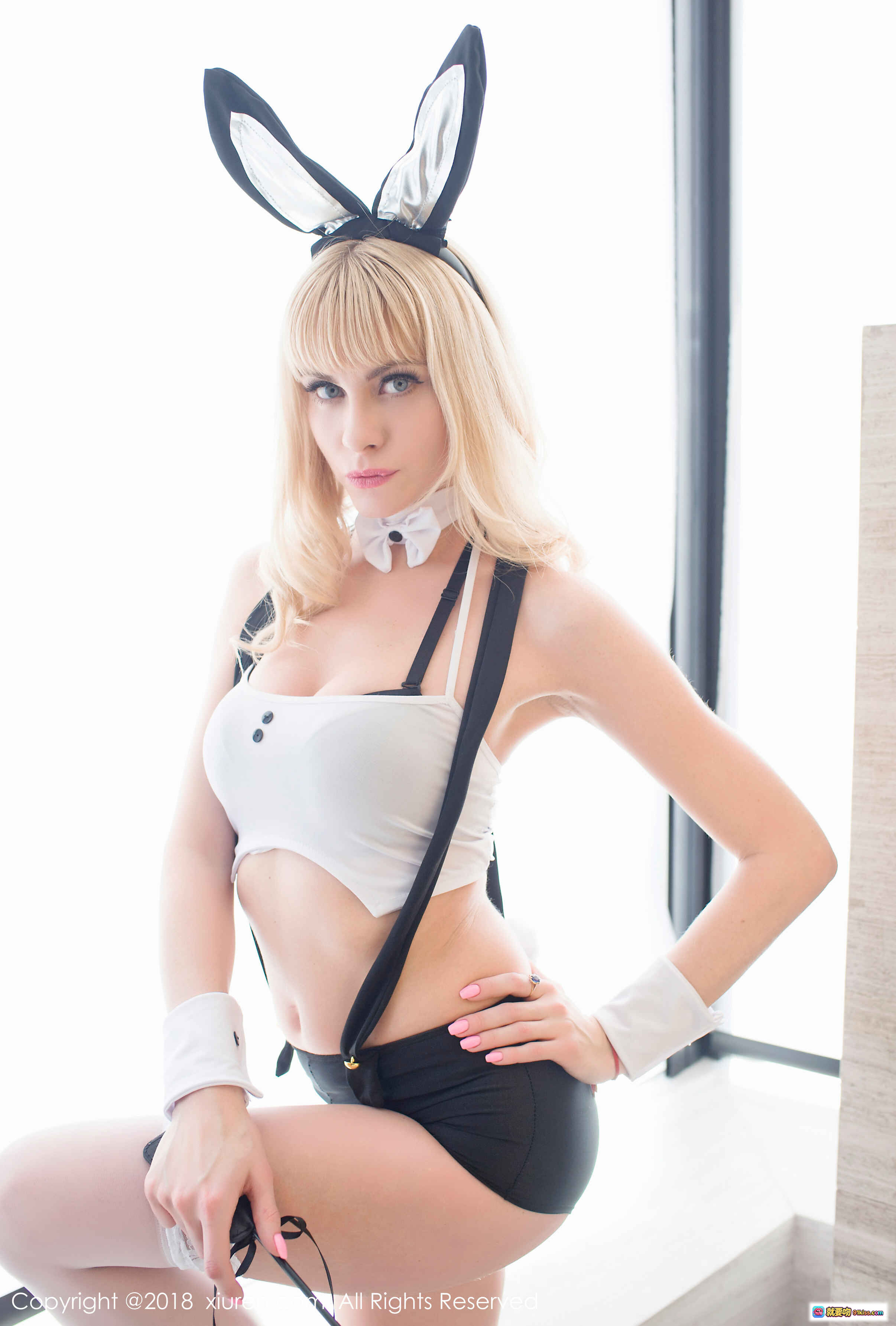 图片[9] - 娜塔莎nasa性感写真｜黑丝高跟+蕾丝边内衣+牛仔衬衫造型｜秀人网No.936高清图集 - 就要吻