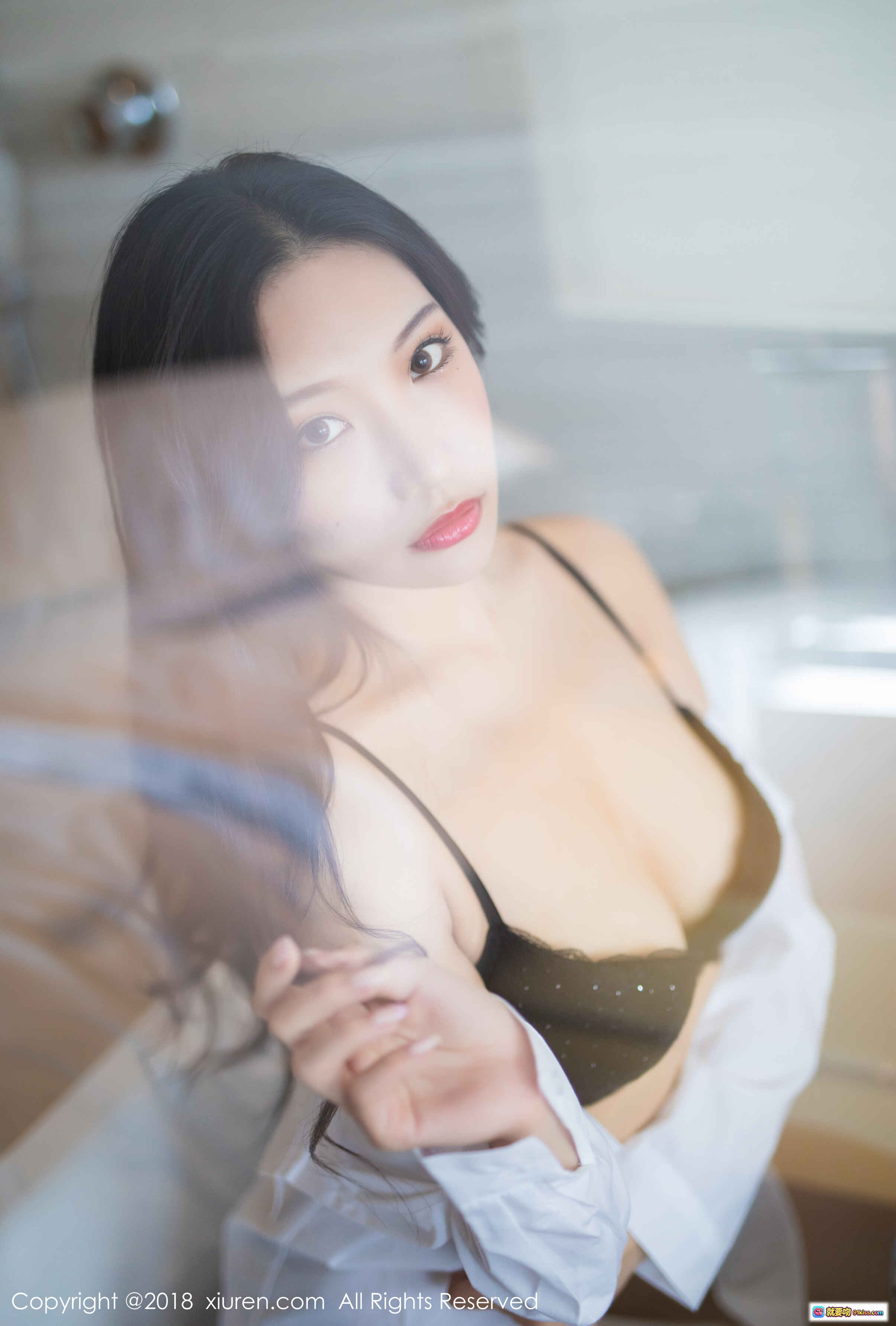 图片[9] - 小狐狸Sica黑色蕾丝内衣写真 – 优雅性感浴室私房照 – XIUREN秀人网2018精选 - 就要吻