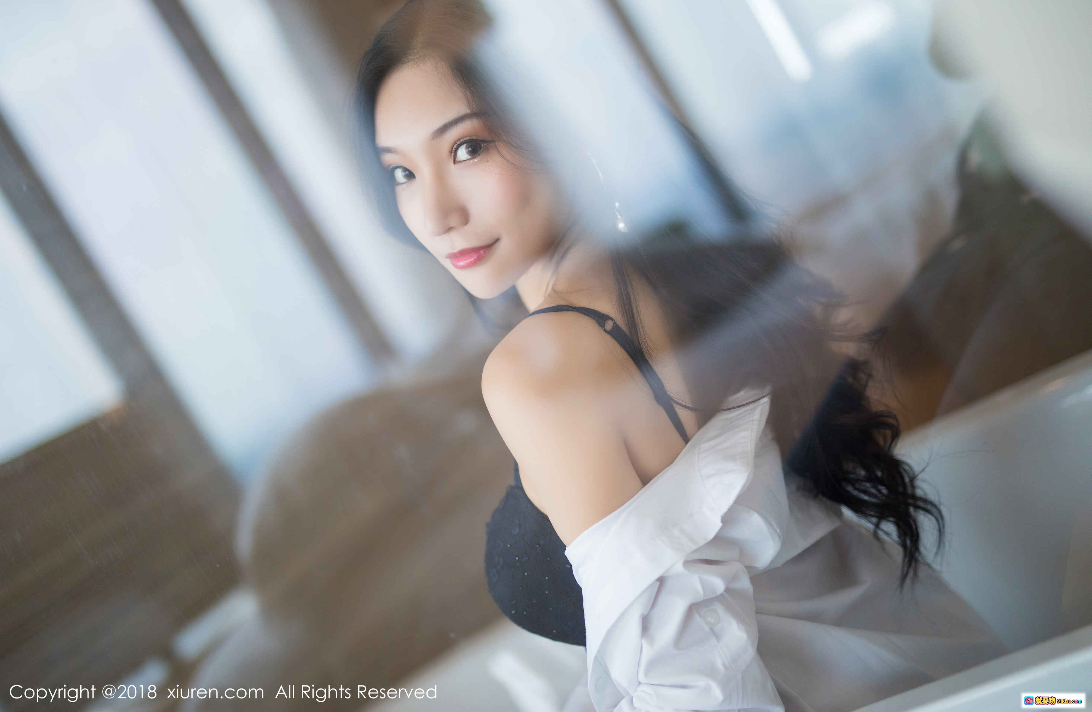 图片[5] - 小狐狸Sica黑色蕾丝内衣写真 – 优雅性感浴室私房照 – XIUREN秀人网2018精选 - 就要吻