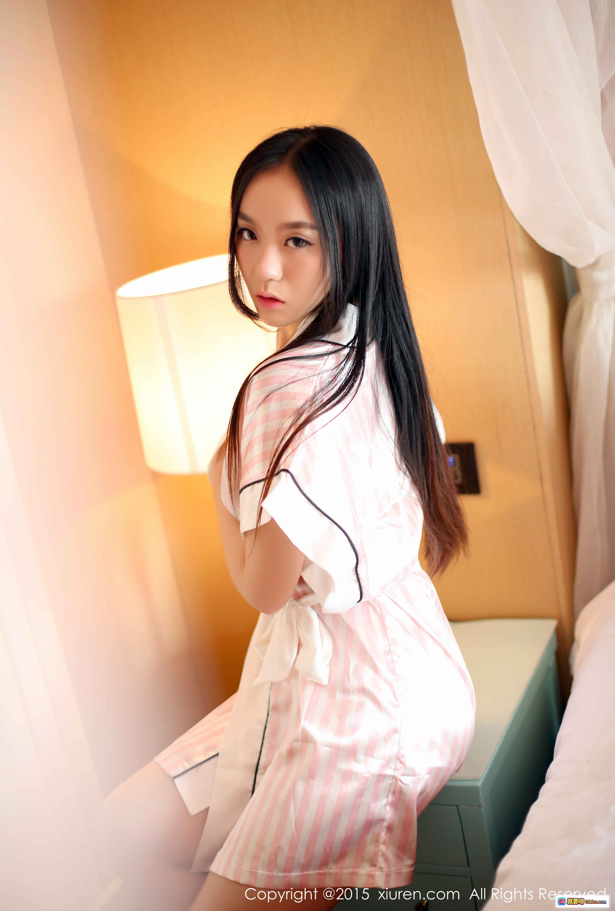 图片[10] - Jennifer小若私房写真 | 粉色睡衣性感诱惑 | 秀人网2015经典高清图集 - 就要吻