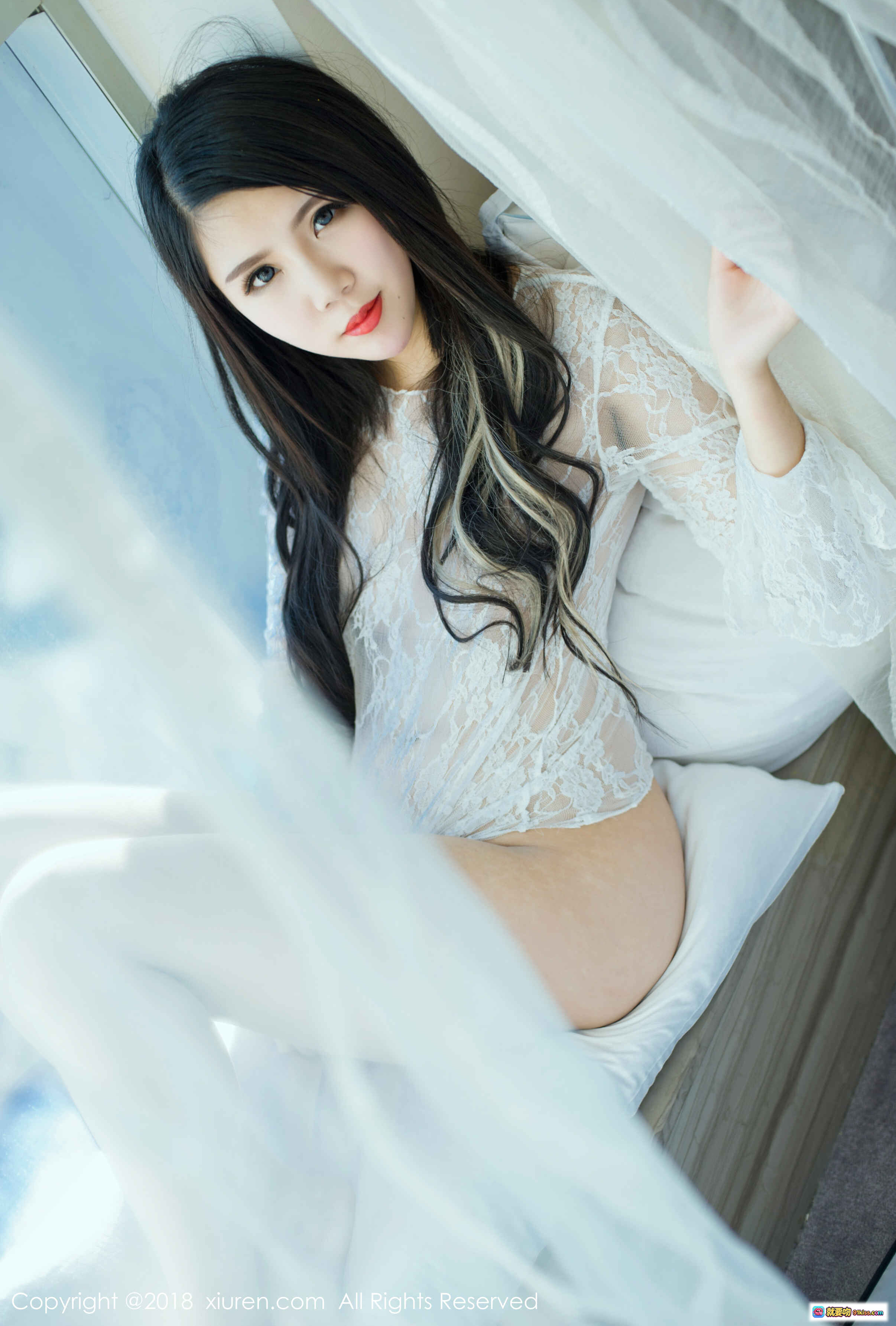 图片[10] - 北海大公主白色蕾丝透视睡衣性感写真 – XIUREN秀人网2018.05.10 No.1011高清美图 - 就要吻