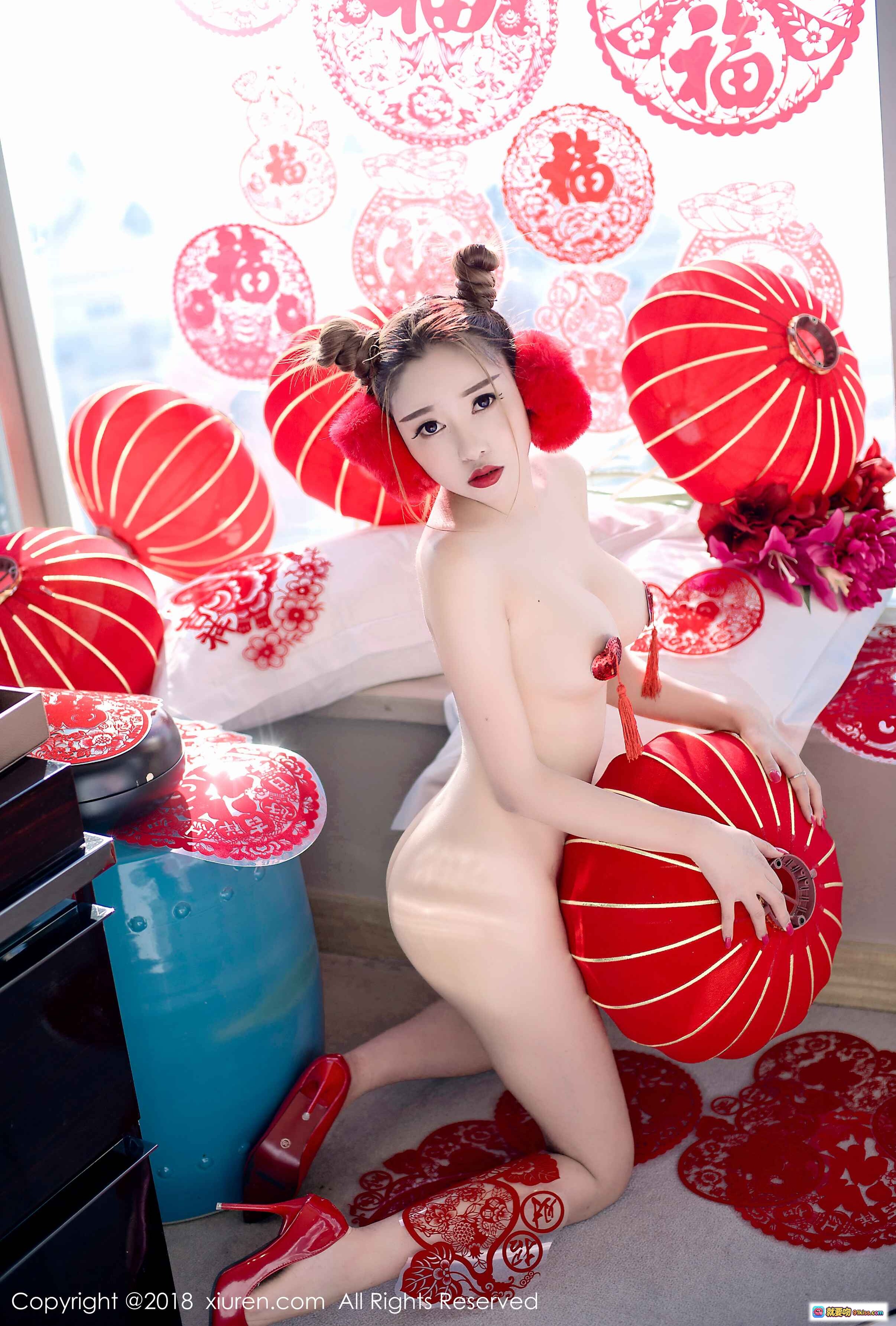 图片[2] - 李梓熙蕾丝兔女郎写真 – 黑色透视花纹内衣性感私房照 – XIUREN秀人网2018.01.26 No.912 - 就要吻