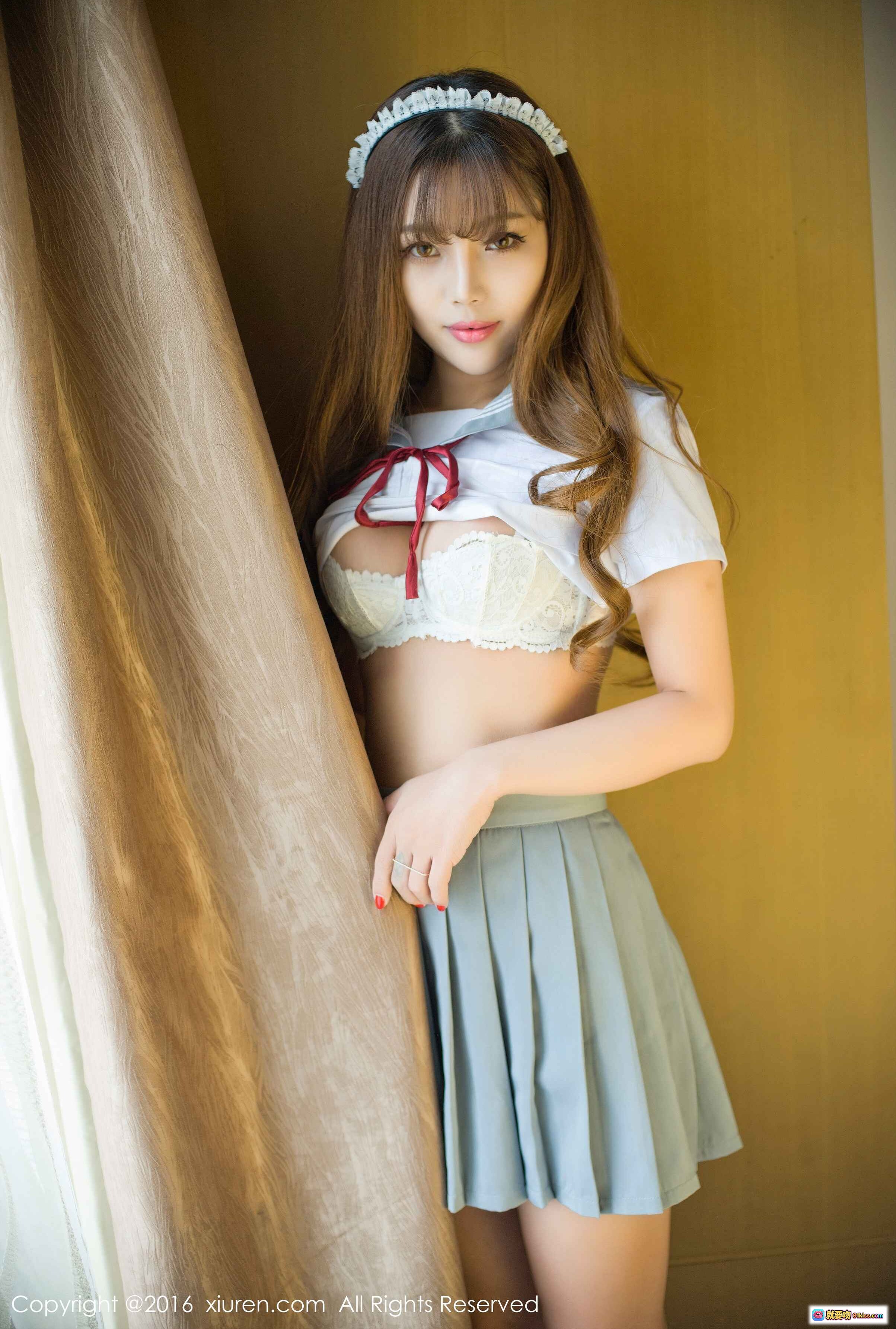 图片[5] - 周予然校服美腿粉袜写真 – XIUREN秀人网2016.12.02 NO.651高清私房图集 - 就要吻