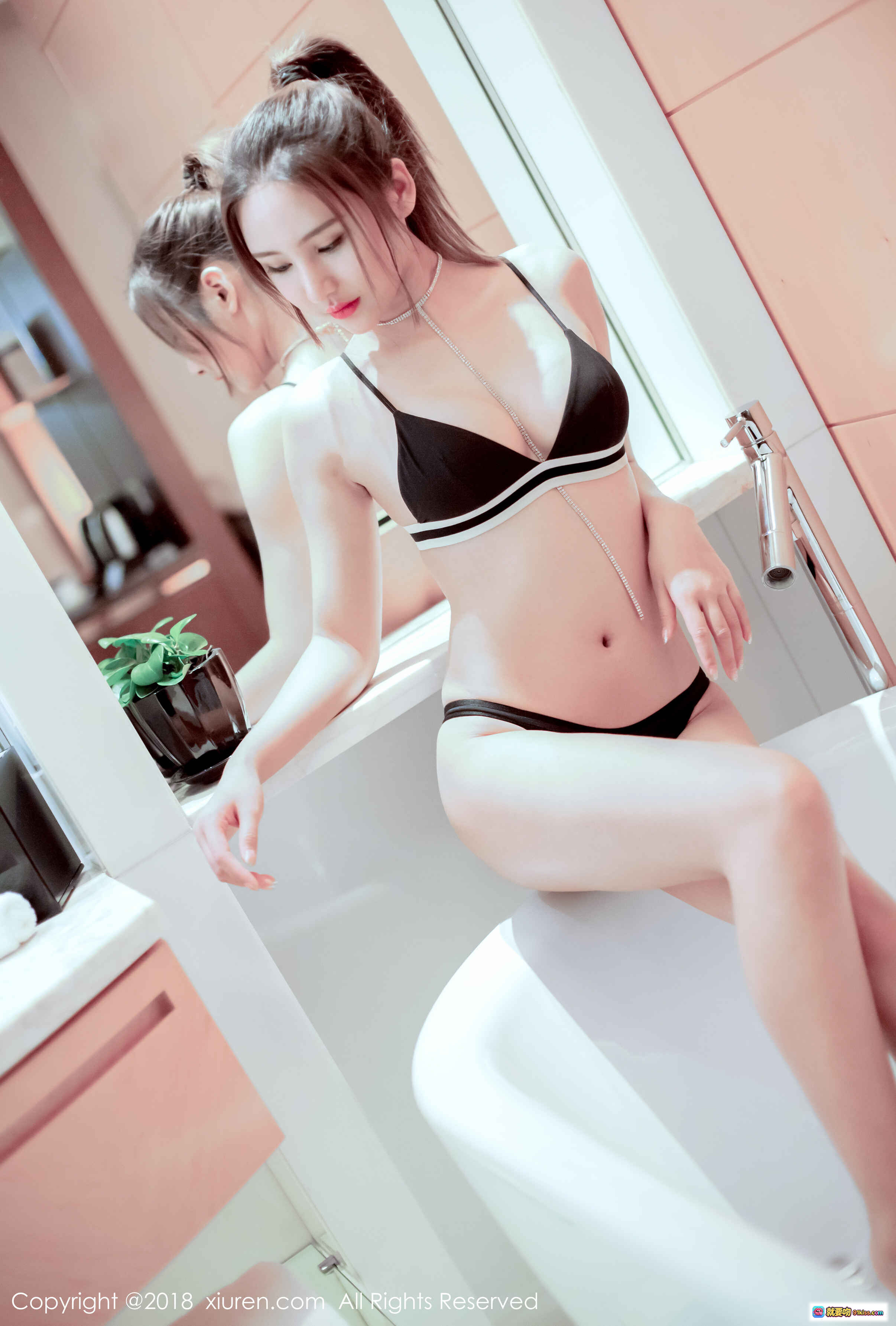 图片[6] - 尹菲性感黑内衣写真 | XIUREN秀人网2018.07.16 No.1082 SOLO浴室私房美图 - 就要吻