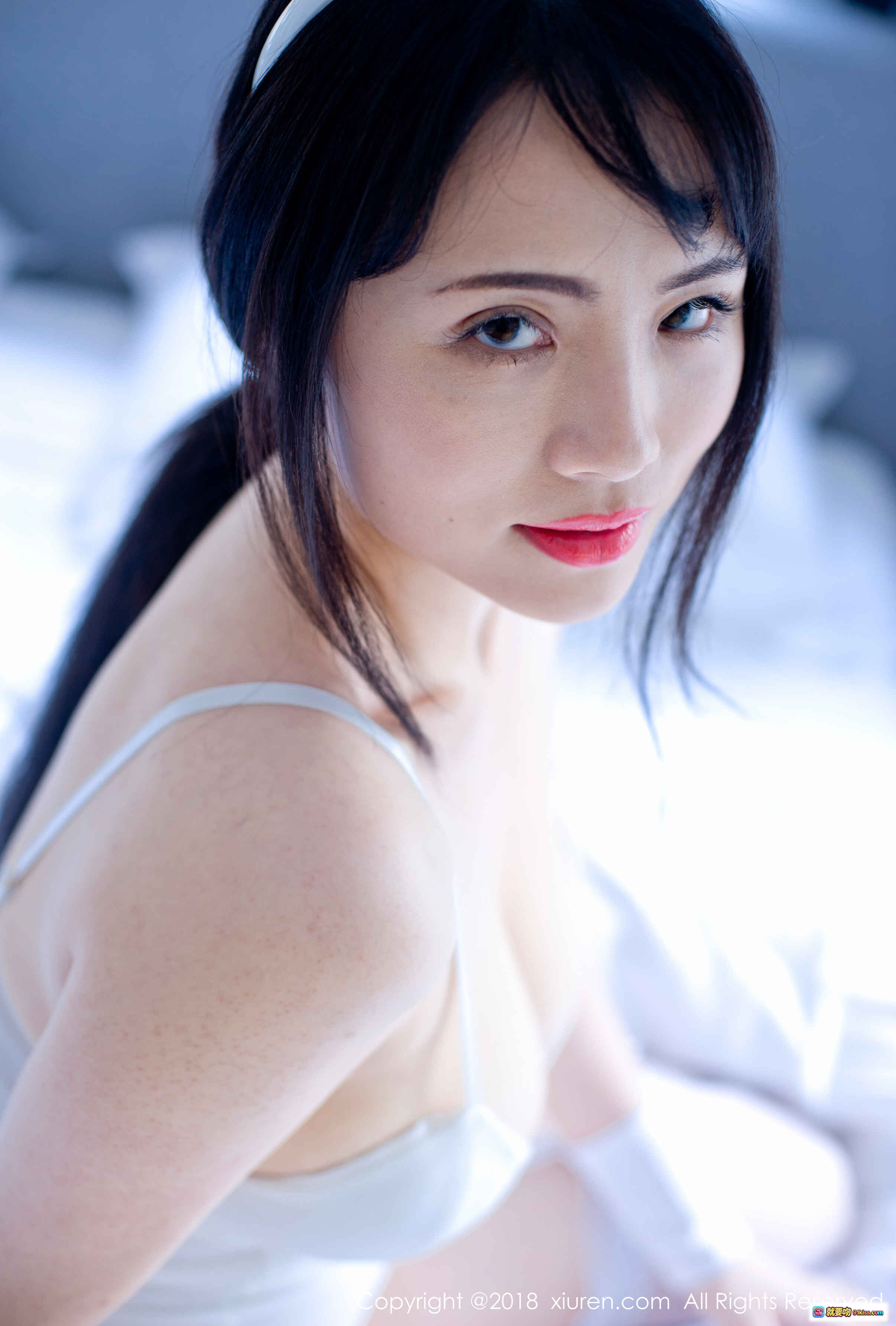 瑞瑞ruirui 白色吊带少女写真 清新甜美 日系风格 高清私房照 2018秀人网No.1182 - 就要吻