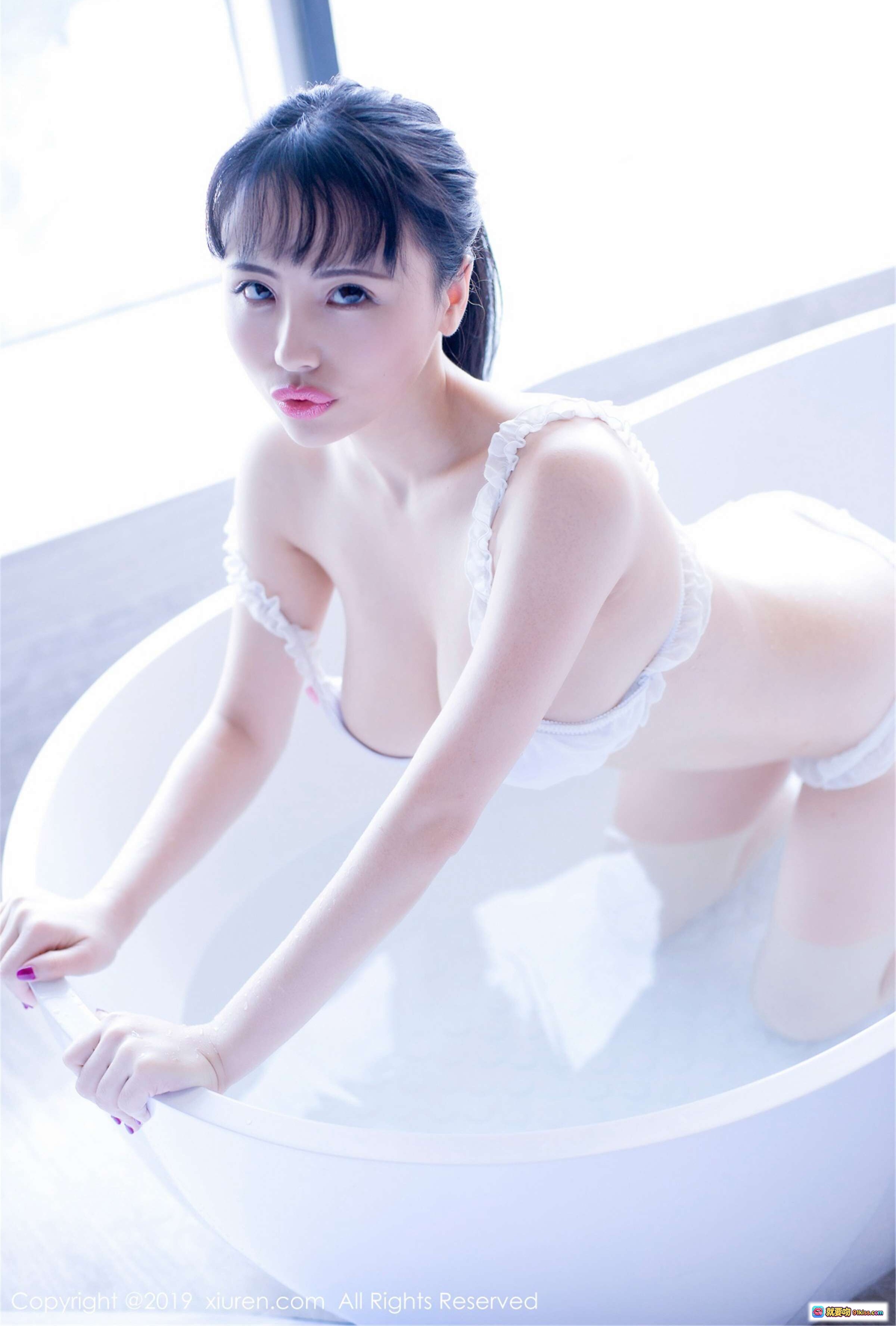 图片[7] - 蕊蕊ruirui浴缸写真｜白色蕾丝内衣性感私房照｜秀人网No.1431高清美图 - 就要吻