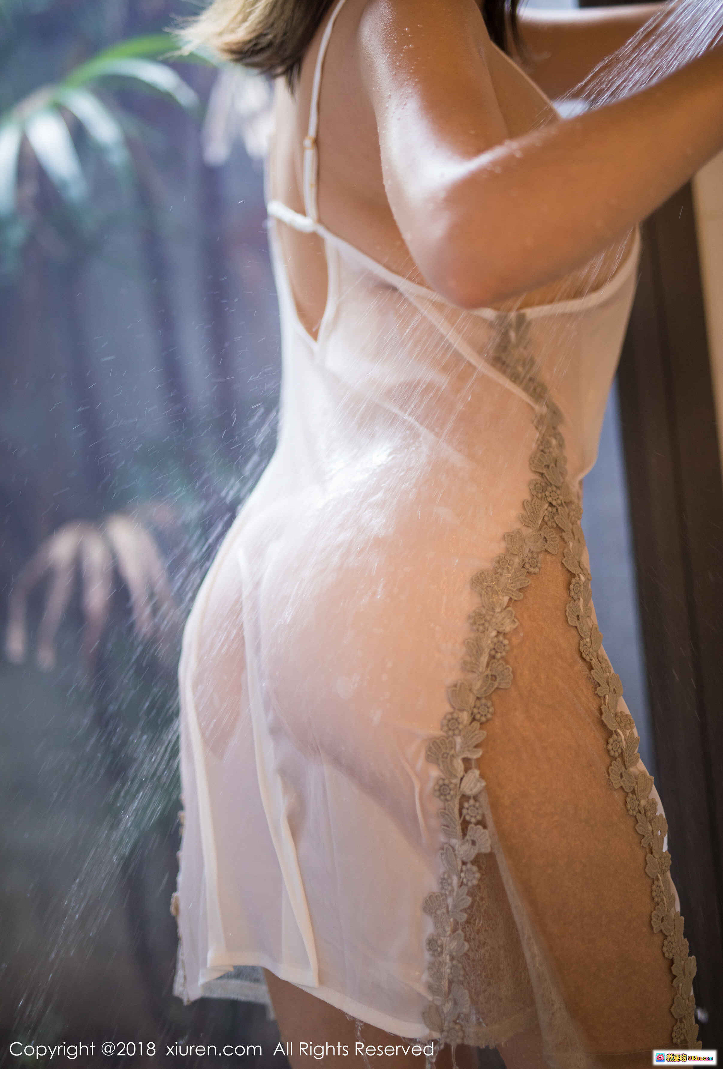 图片[6] - 黄楽然浴室湿身诱惑写真 | 透明蕾丝内衣淋浴美臀特写 | XIUREN秀人网2018.08.28 No.1137 - 就要吻